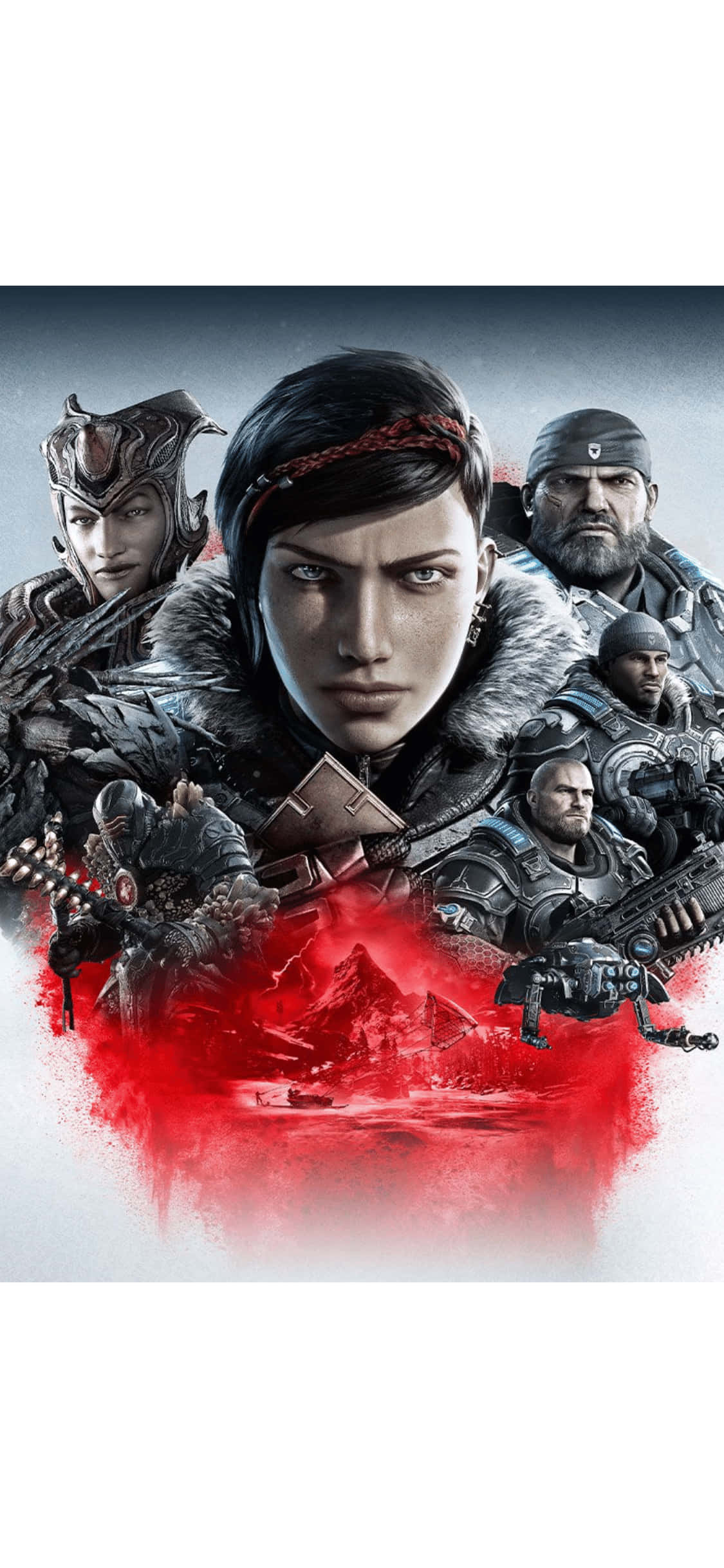 Откройте новый уровень экшена с iPhone X и Gears Of War 5 Обои