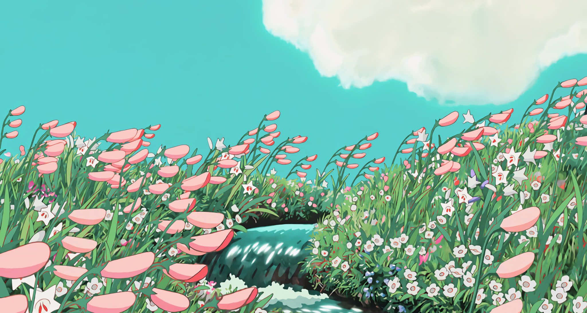 Откройте свое воображение с эстетикой Ghibli Обои