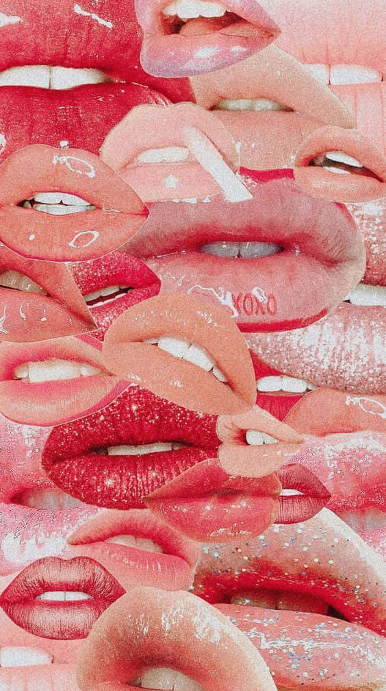 Откройте яркую эстетическую историю с красочным коллажем Обои