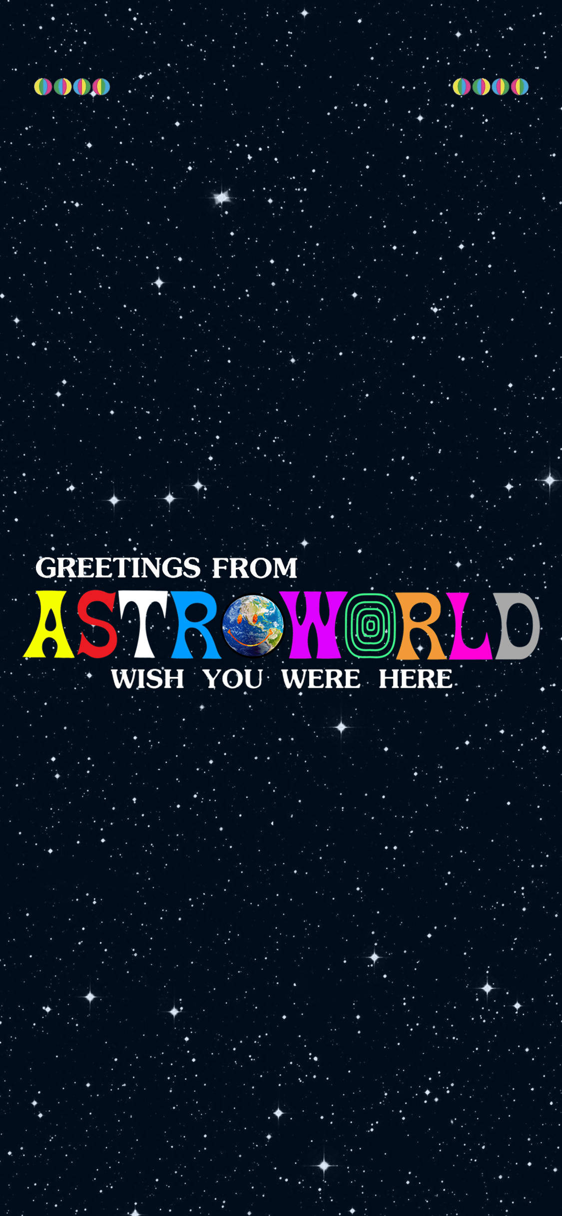 Отпразднуйте выход альбома Astroworld Трэвиса Скотта с этим праздничным обоями для iPhone Обои