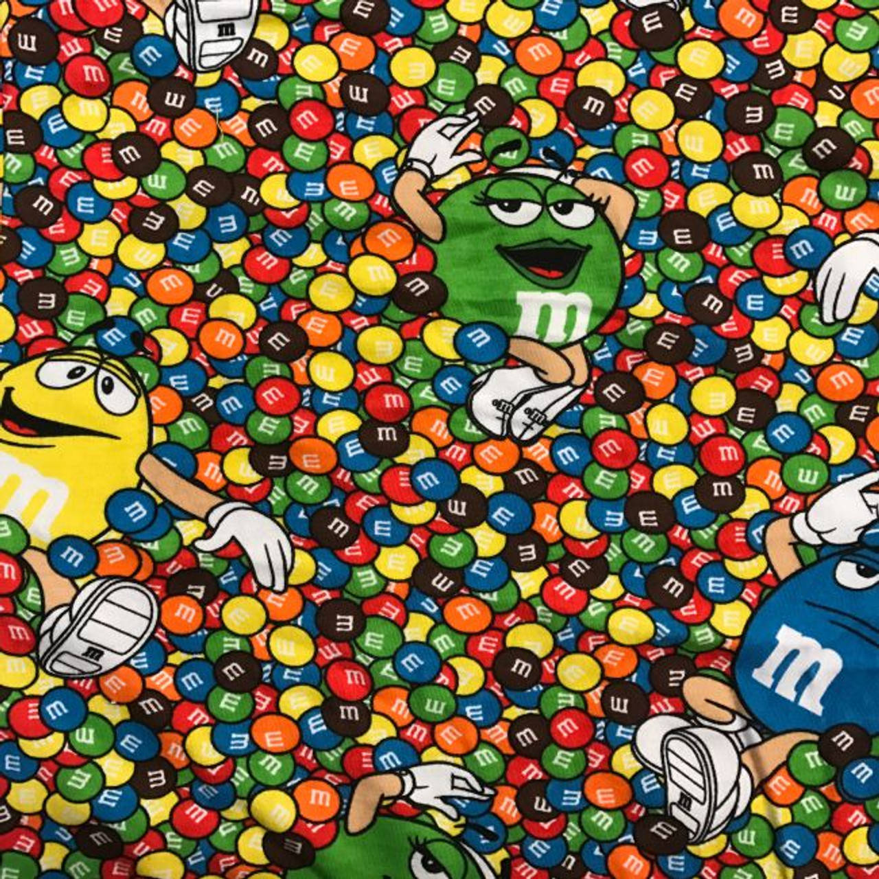 Персонажи M&M's в мультяшном стиле Обои