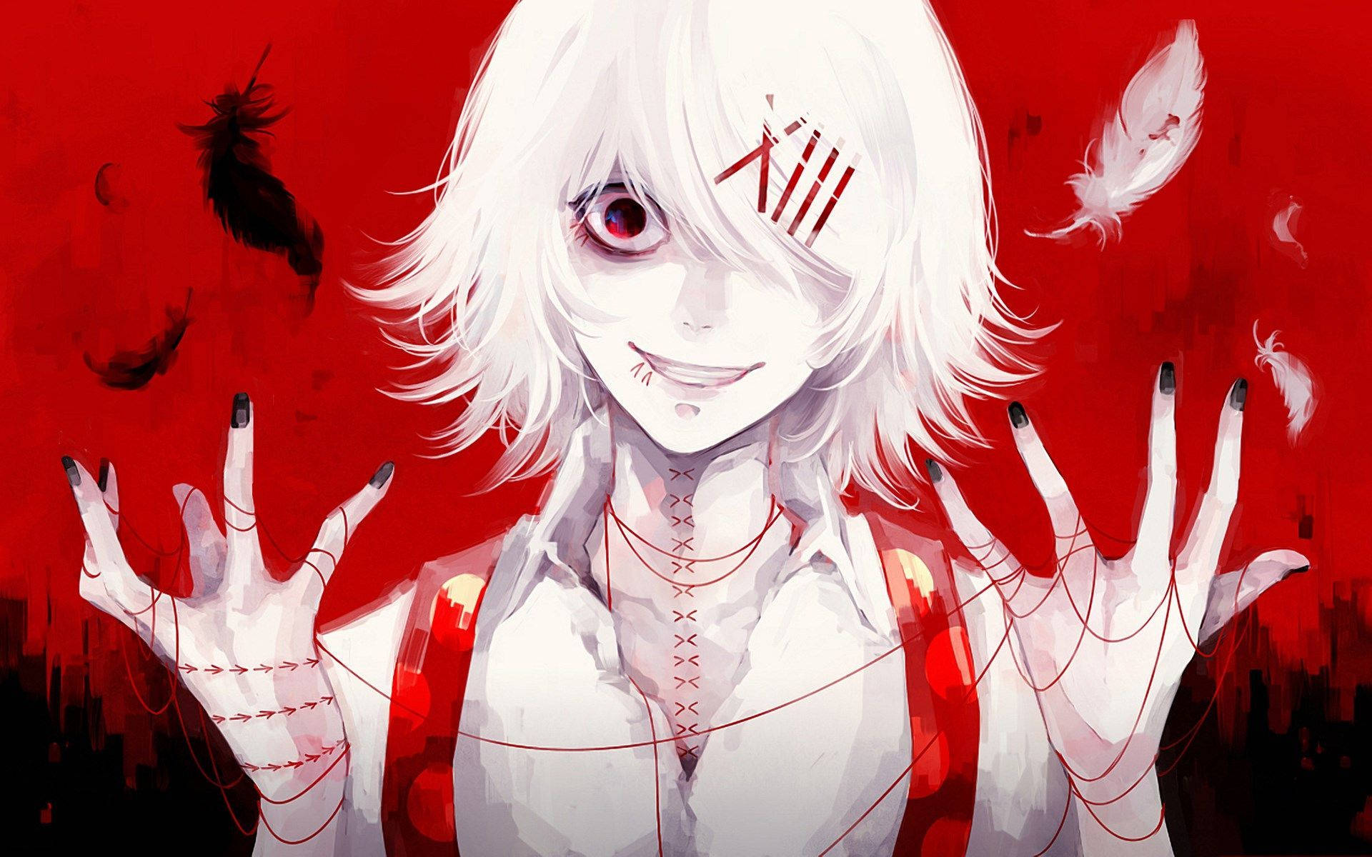 Персонажи «Токийского гуля»: Белый Дзюдзо Обои