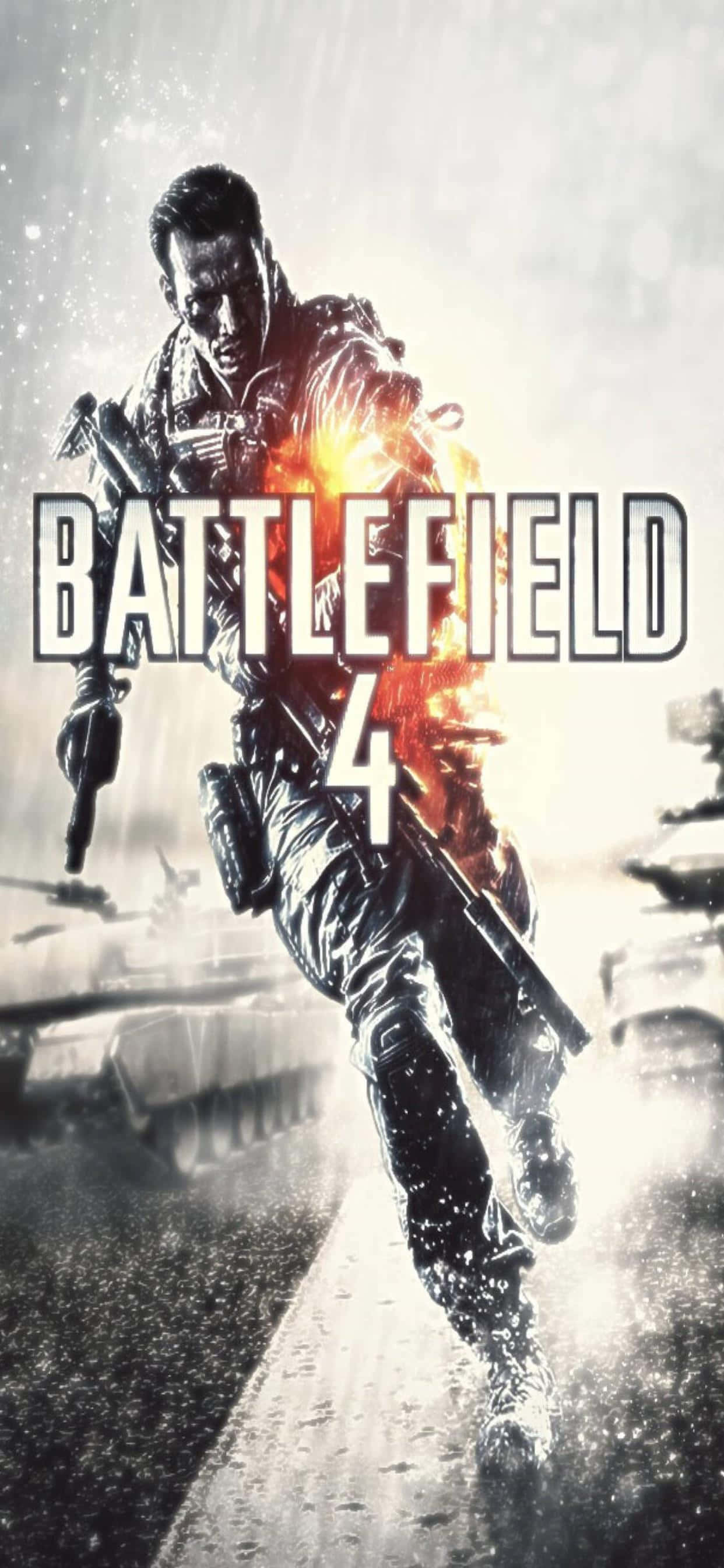 Погрузитесь в экшн с Battlefield 4 на iPhone Xs Max Обои