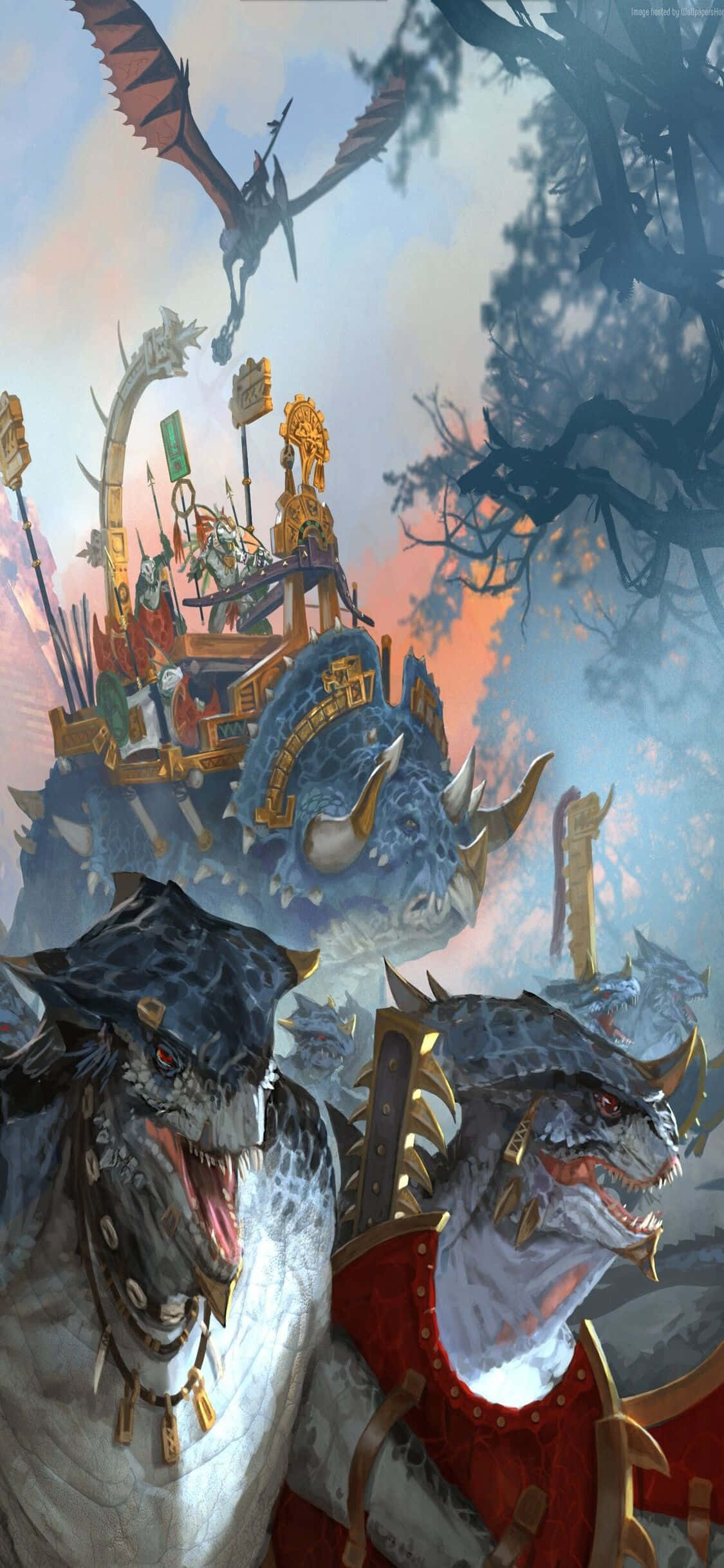 Выведите свою военную стратегию на новый уровень с iPhone X и Total War Warhammer Обои