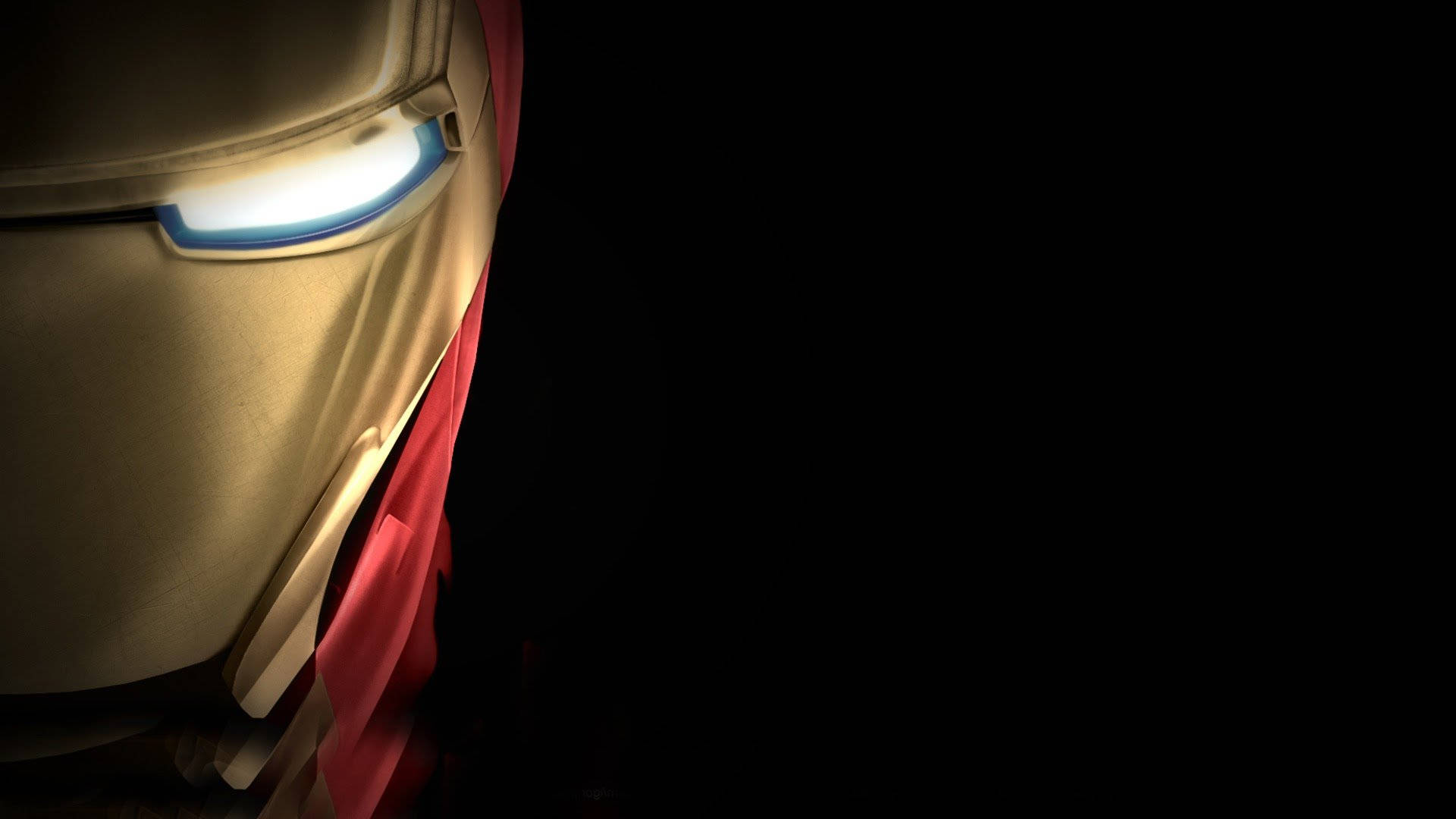 Половина лица Marvel супергероя Железного человека HD Обои