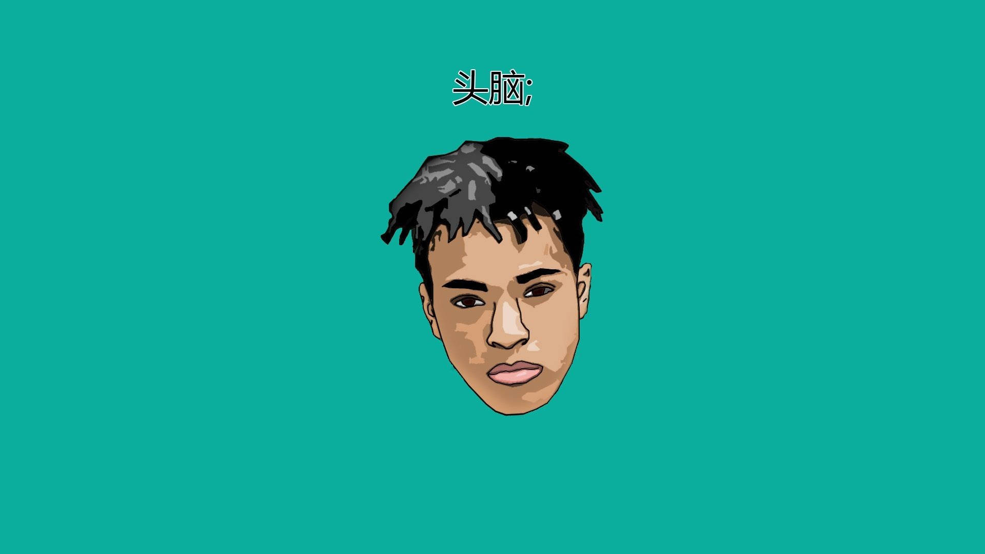 Портрет рэпера Xxxtentacion в стиле аниме Обои