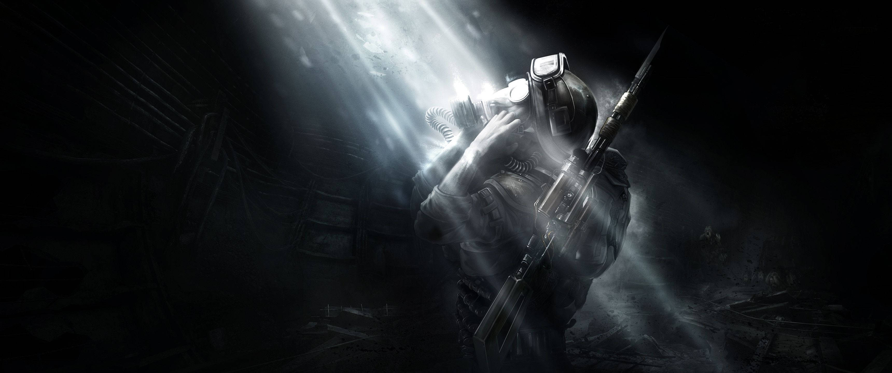 Постапокалиптический пейзаж из видеоигры Metro: Last Light Обои