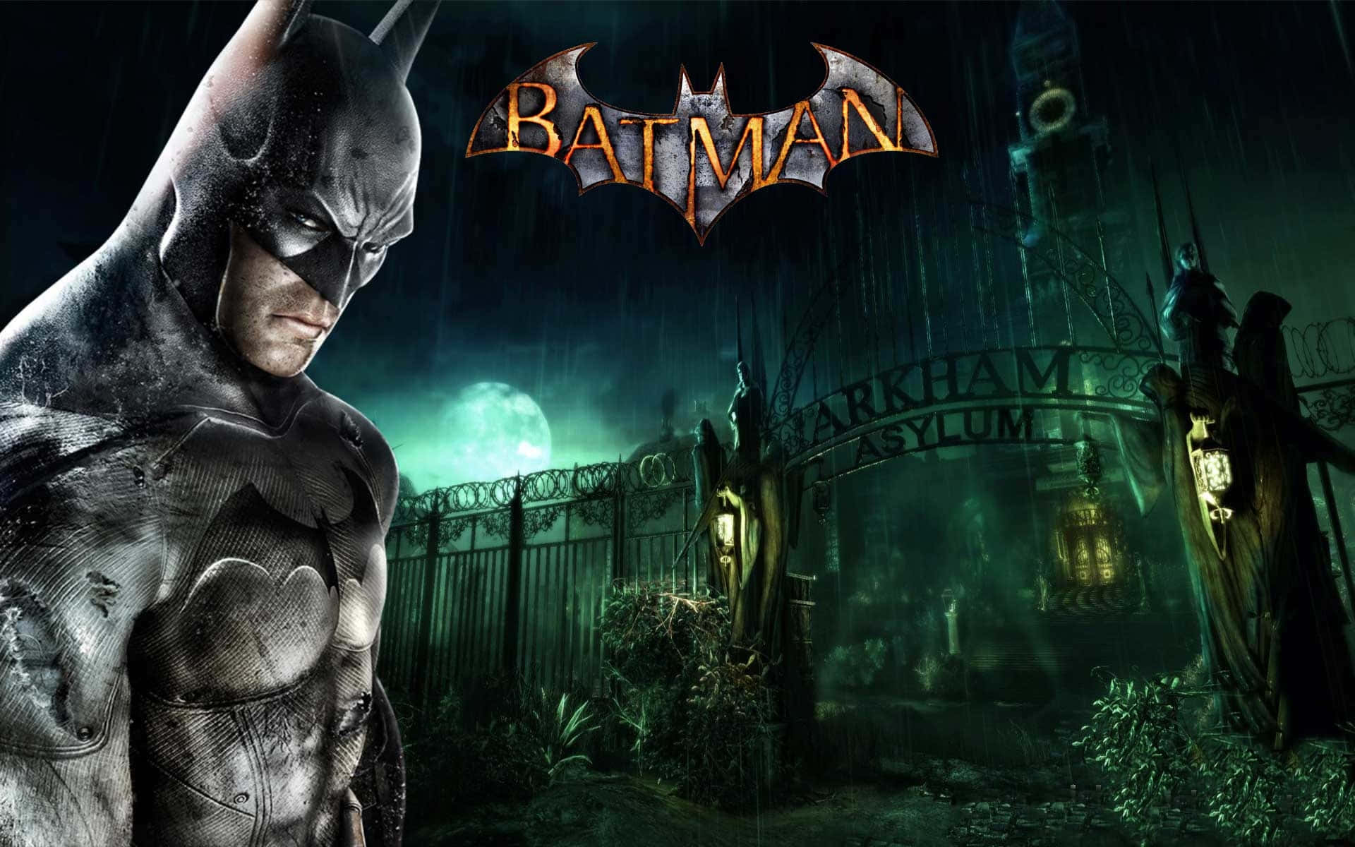 Постер приключенческой игры Batman Arkham Asylum Обои