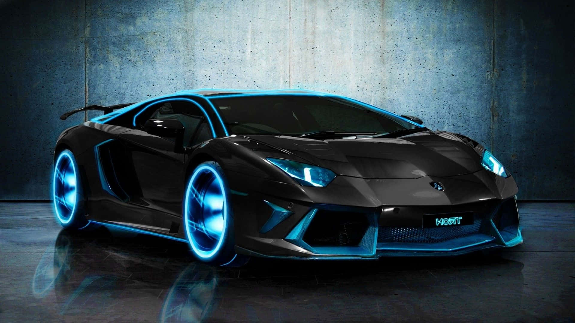 Потрясающий Lamborghini мчится по трассе Обои