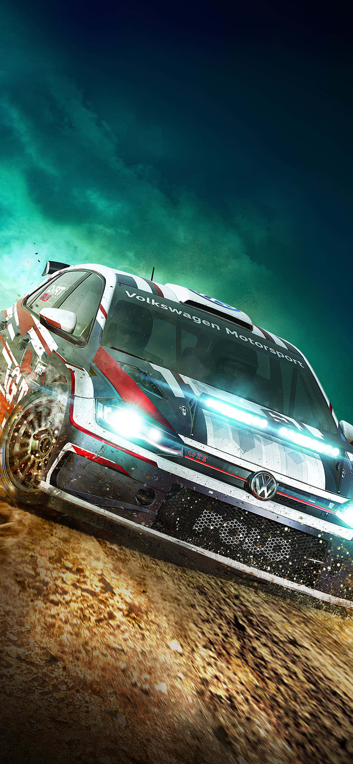 Почувствуйте азарт за рулем с Dirt Rally на iPhone Xs Обои
