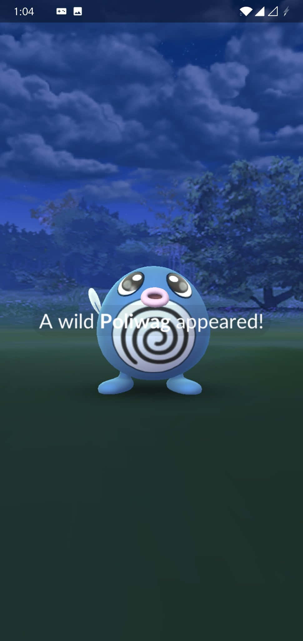 Появился дикий Poliwag Обои