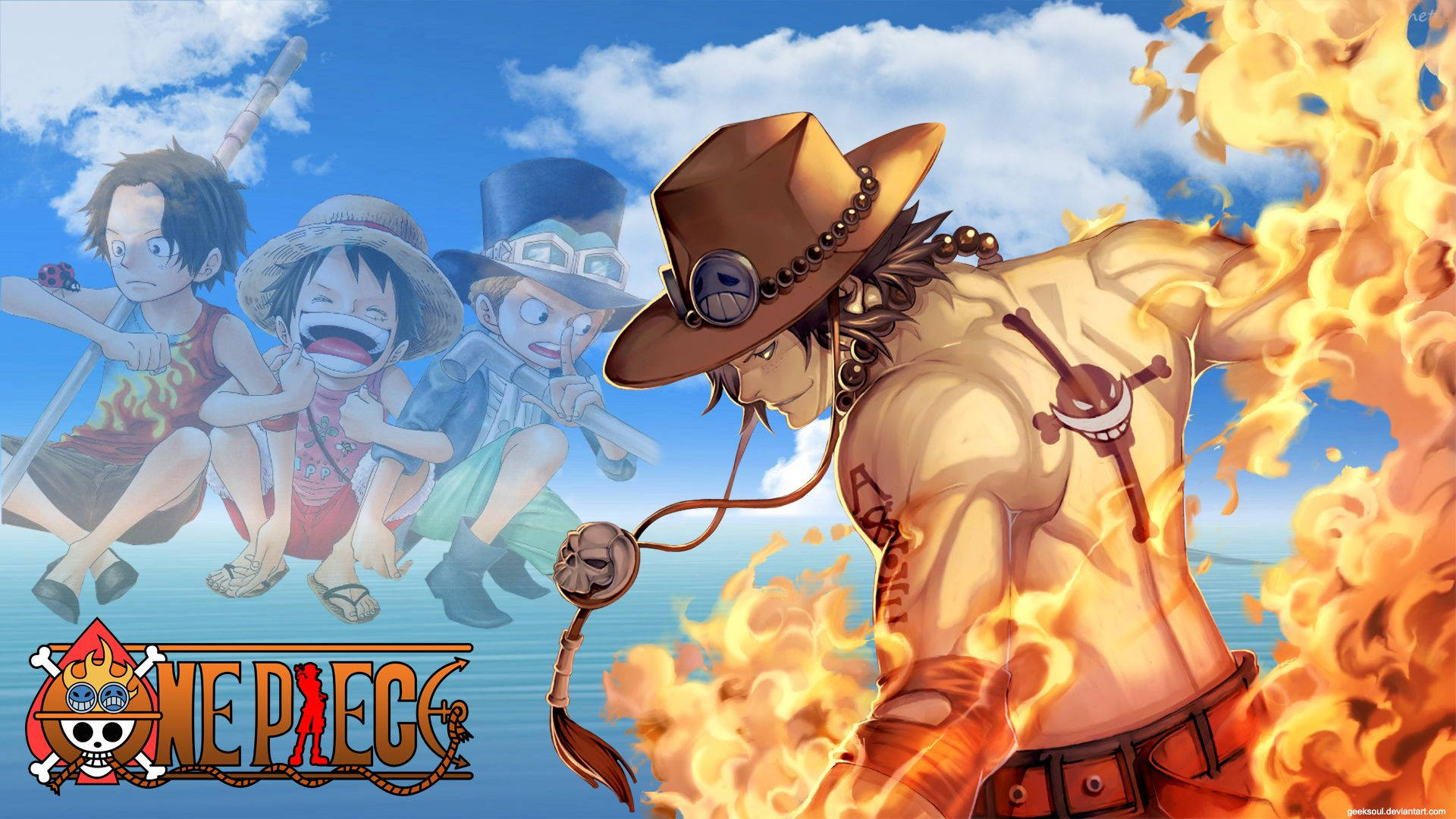 One Piece Портгас Д. Эйс обои