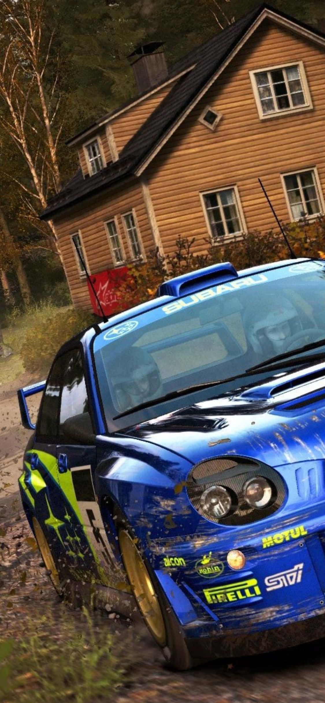 Приключение с дорожной яростью в iPhone XS Dirt Rally Обои