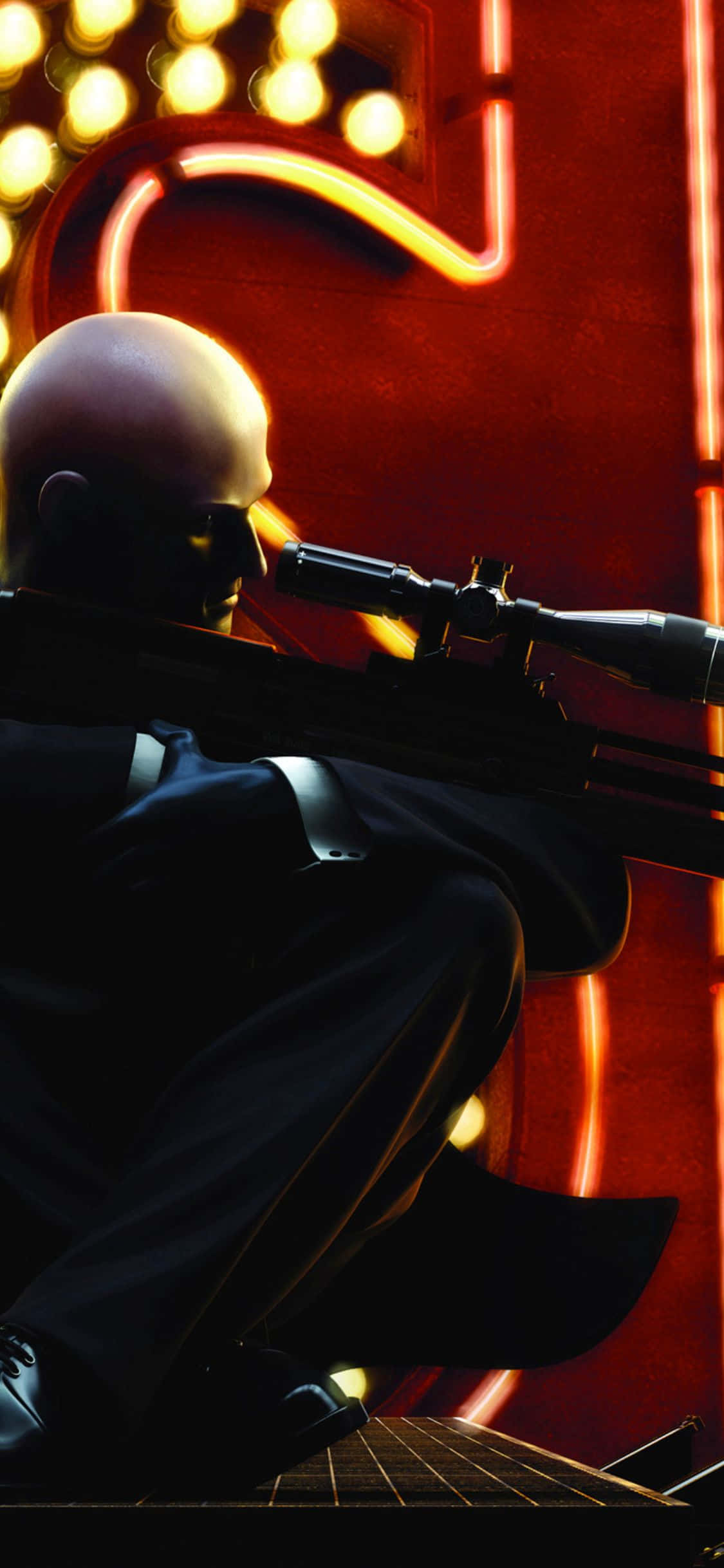 Принимайте контракты стильно с iPhone X и Hitman Absolution. Обои