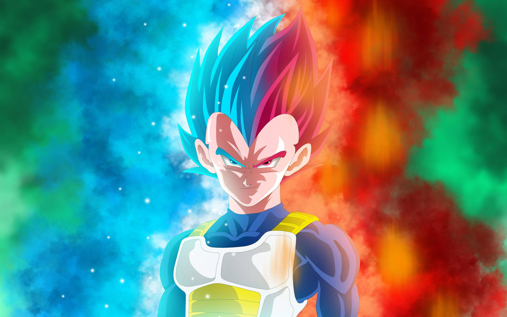 Вегета Dragon Ball в красочных цветах, супер саян аниме персонаж. Dragon ball z супер Броли.