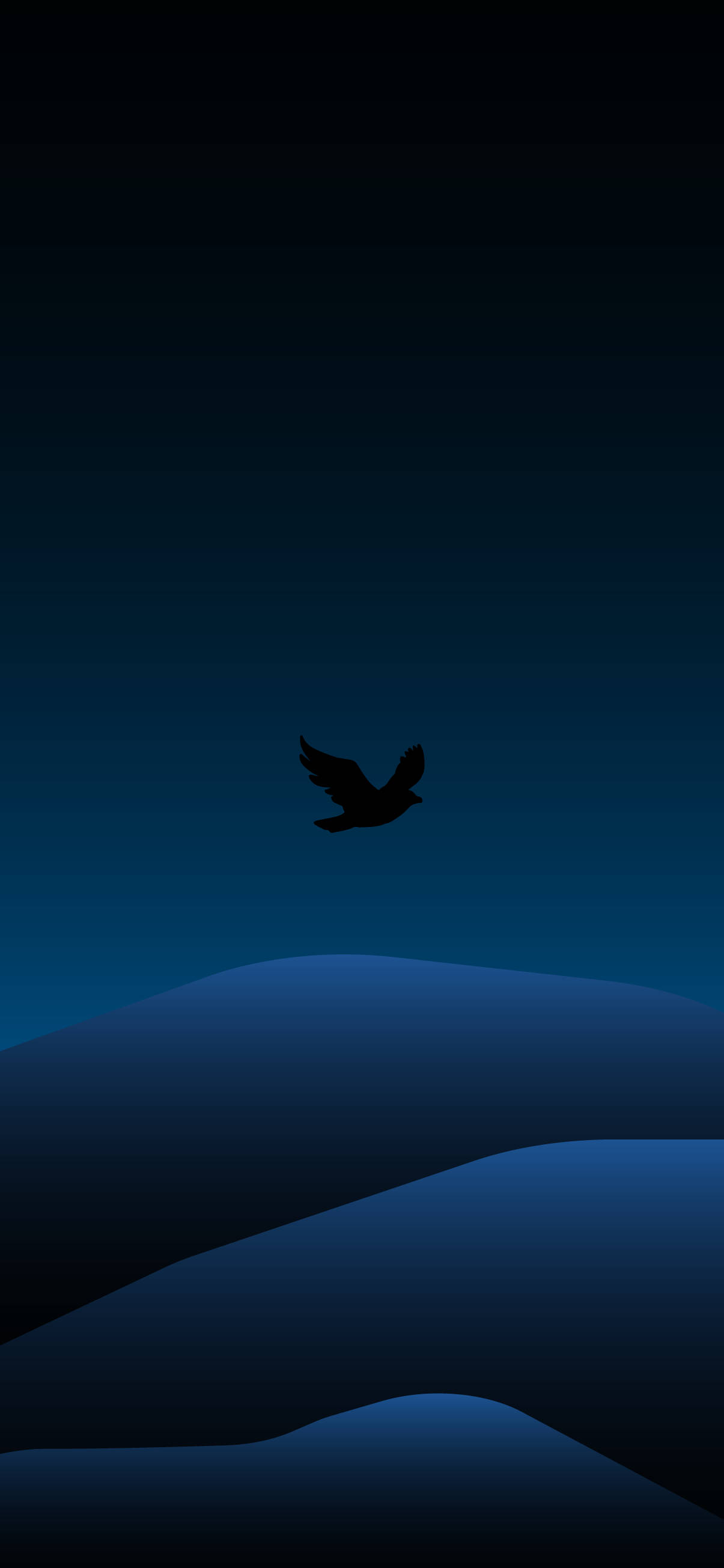 Птица летит минималистичный темный iPhone Обои