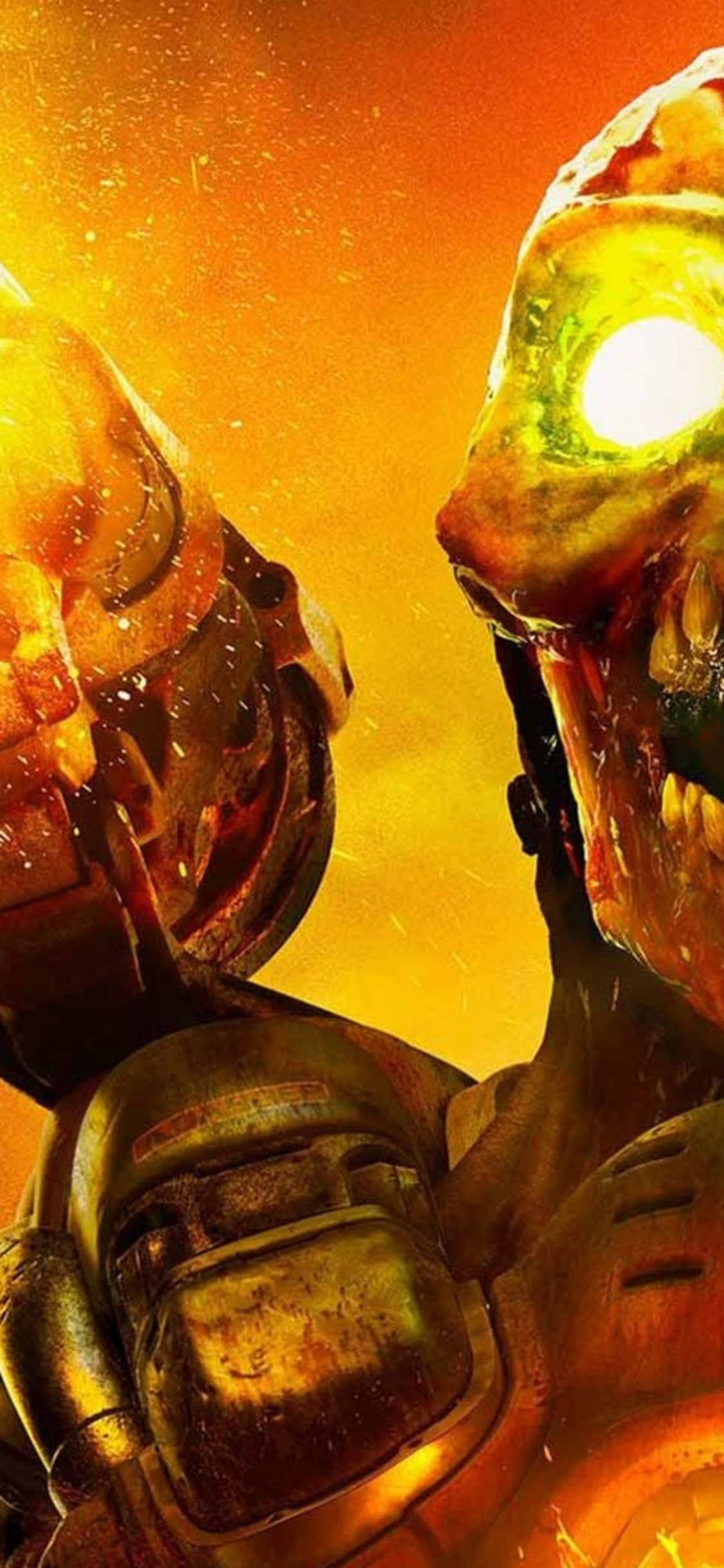 Ракетное оружие iPhone Xs Doom фон Обои