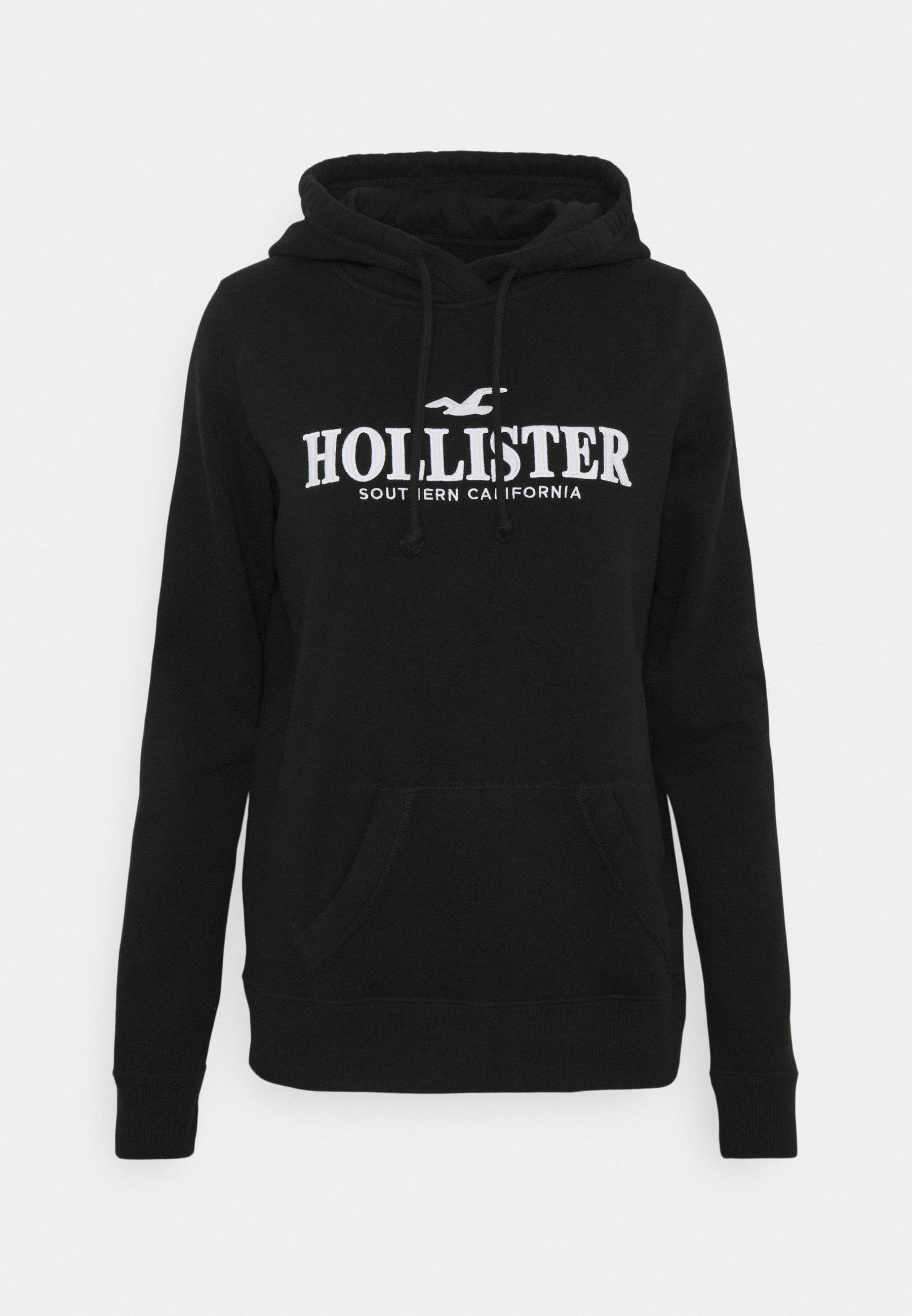 Раскрой свой уличный стиль с черной худи-курткой Hollister Обои