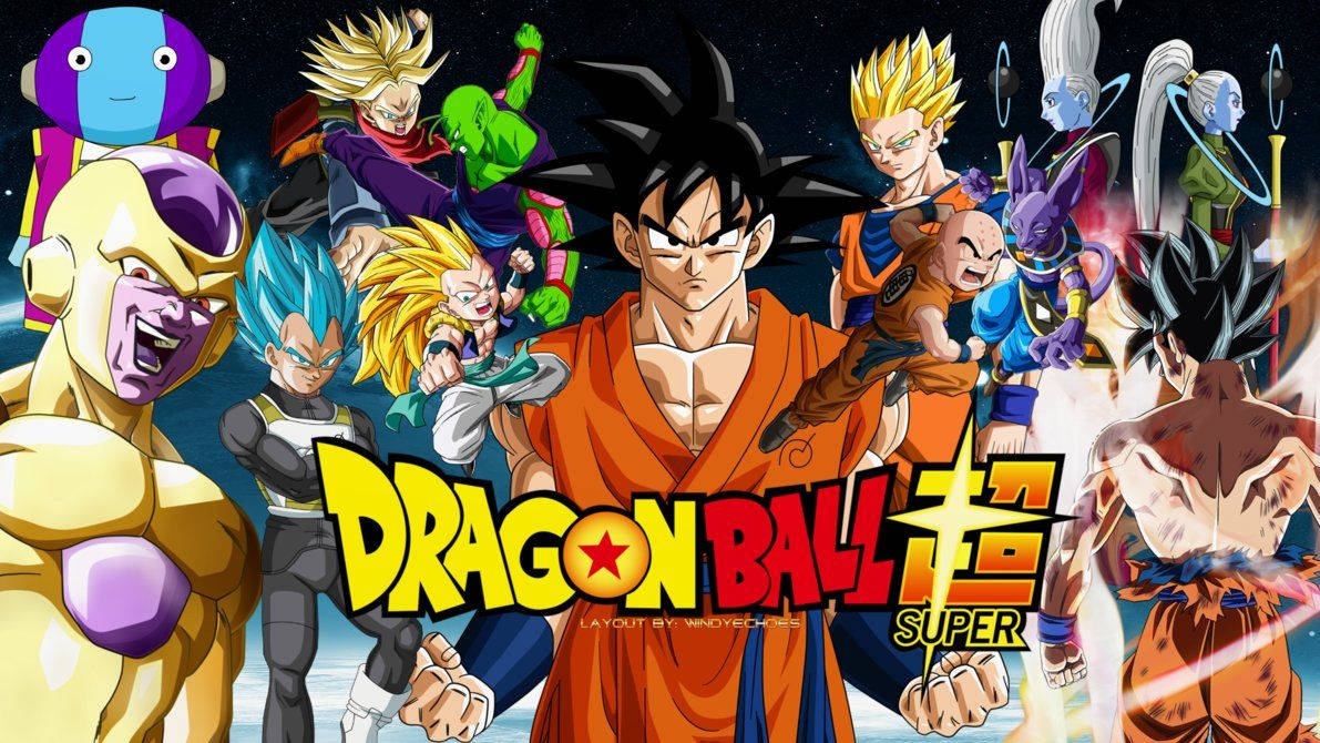 Dragon Ball Super Броли Сан Гоку, Вегета и другие персонажи с злодеями. Популярное аниме по всему миру.