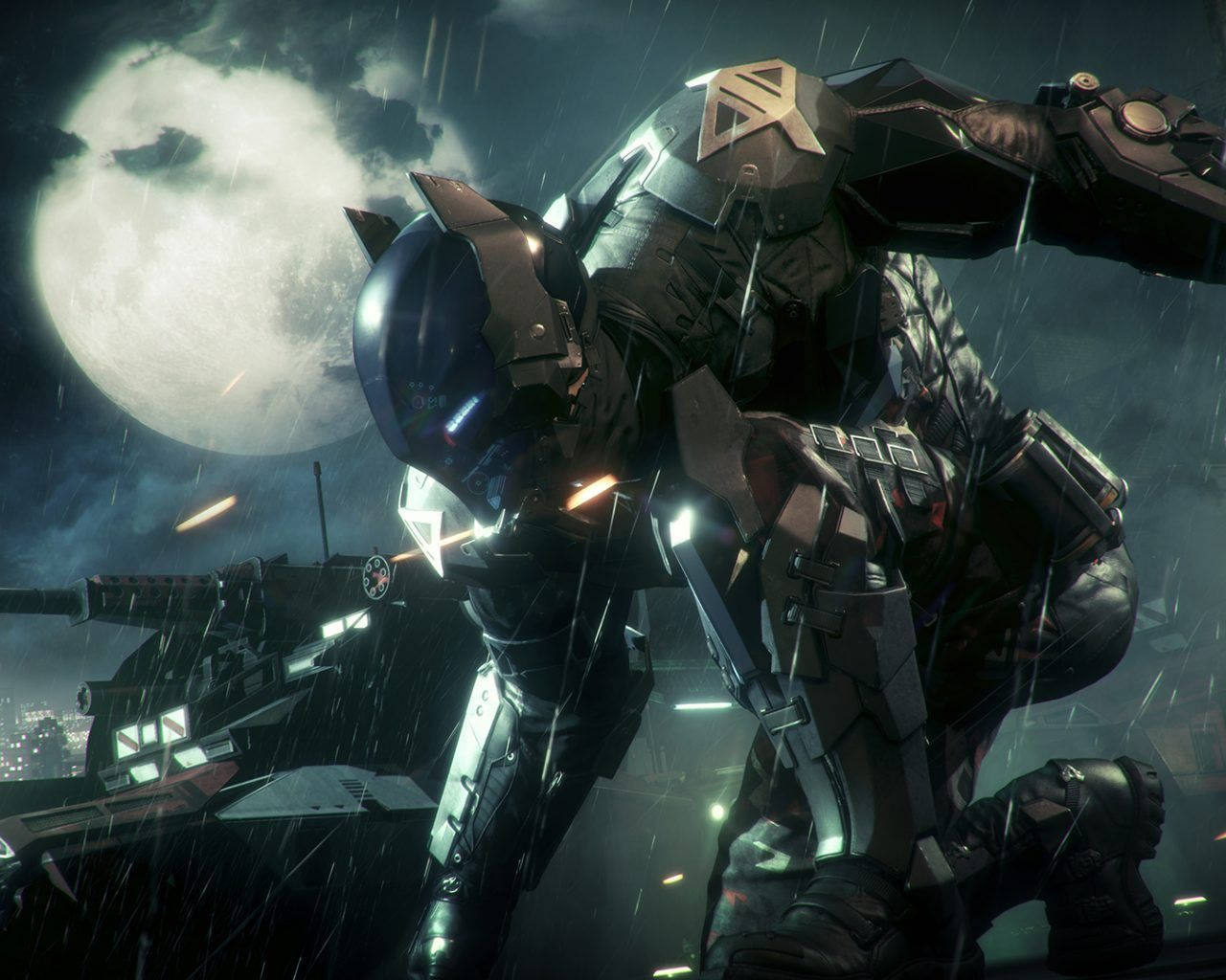 Обои с роботизированным Бэтменом из Arkham Knight