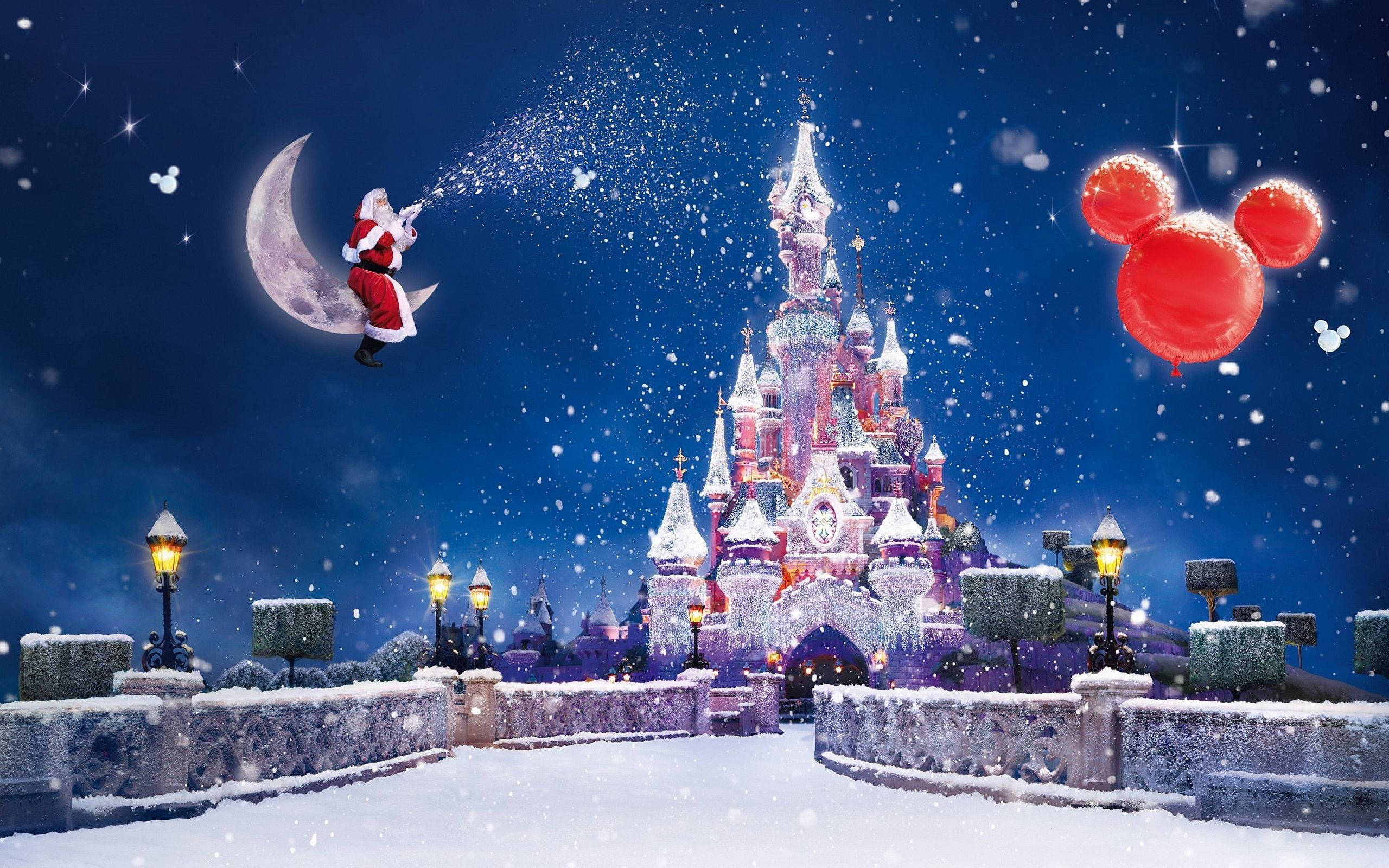 Рождественский рабочий стол Disneyland Paris Обои
