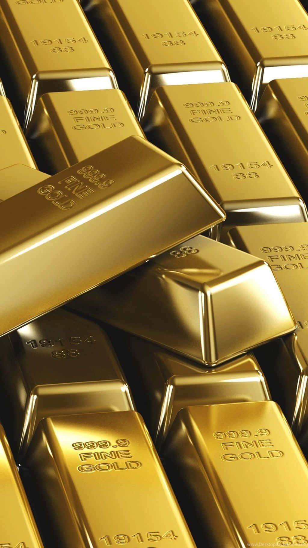 Роскошный фон с золотыми слитками Обои