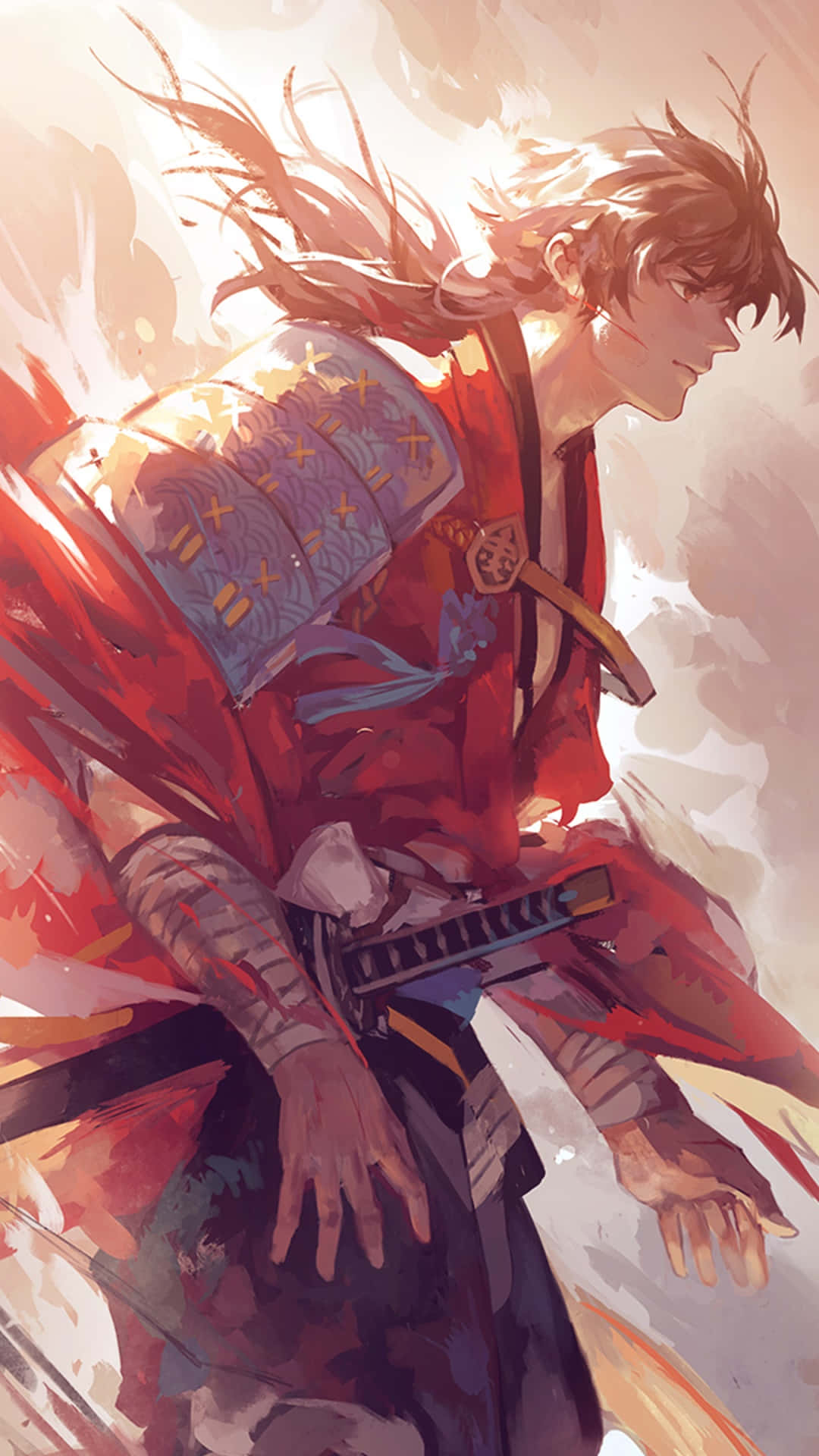 Самурай Аниме Katsugeki Touken Ranbu Фанарт Обои
