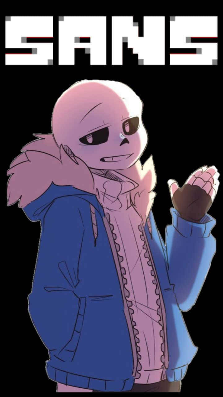 Санс из Undertale саркастически улыбается Обои