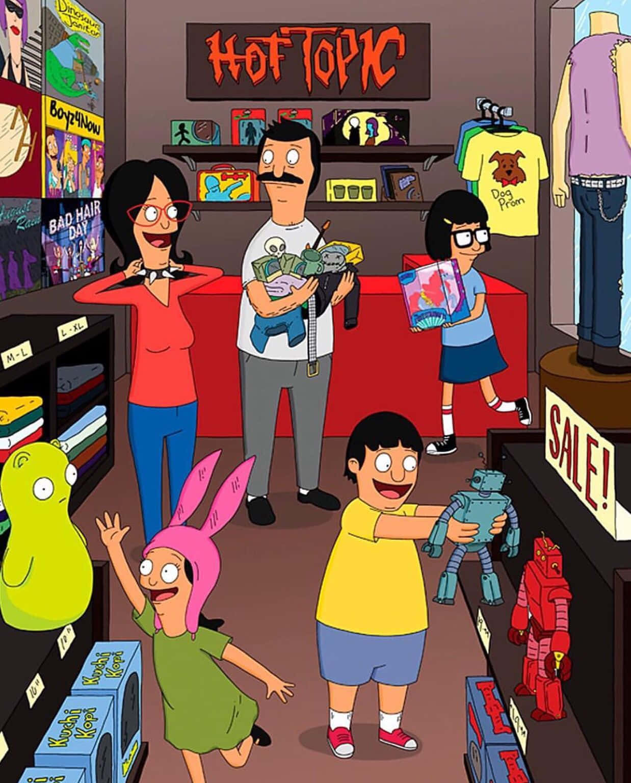 Семейное веселье в Bob’s Burgers Обои