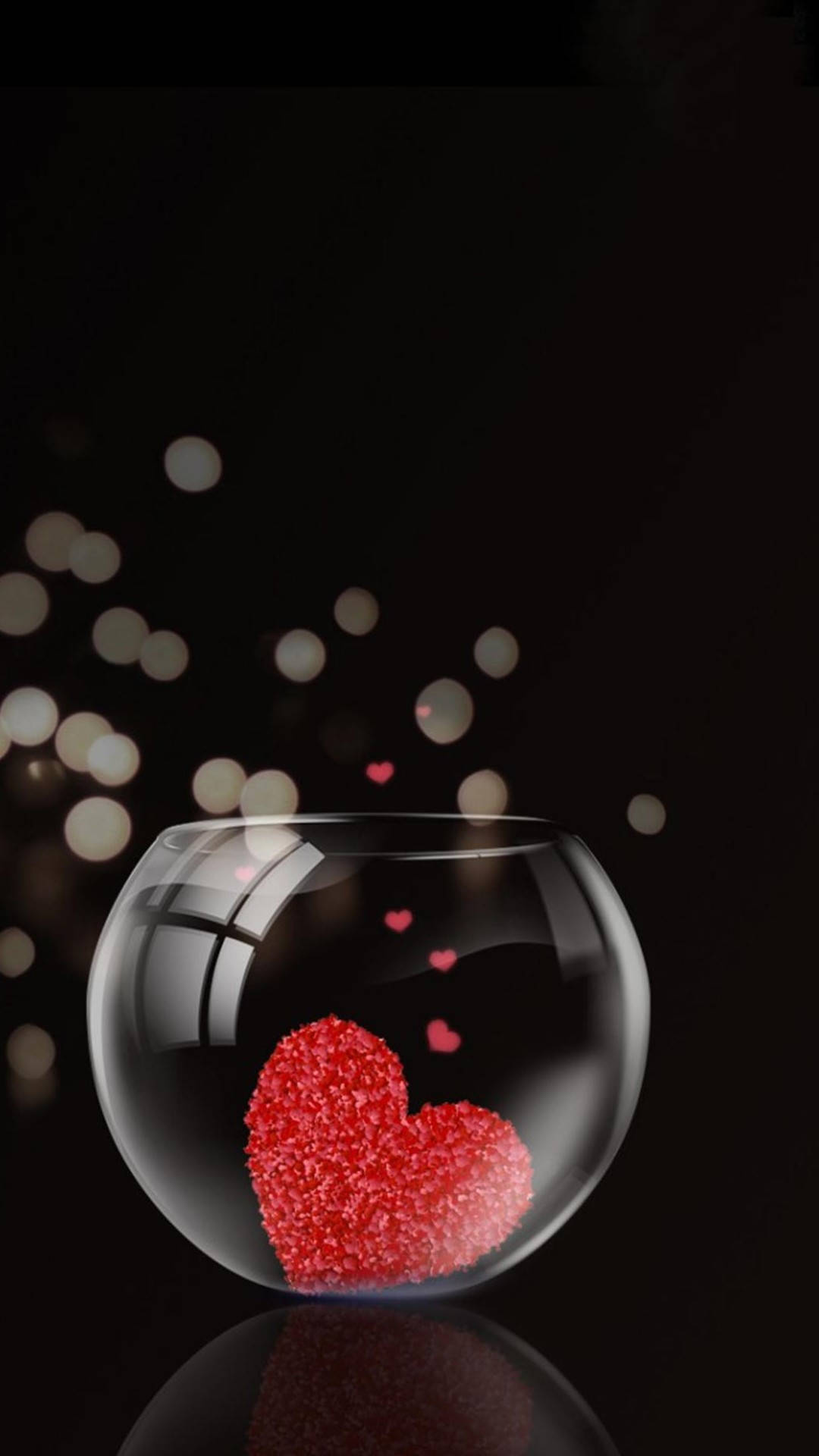 Сердце в чаше для WhatsApp DP Обои