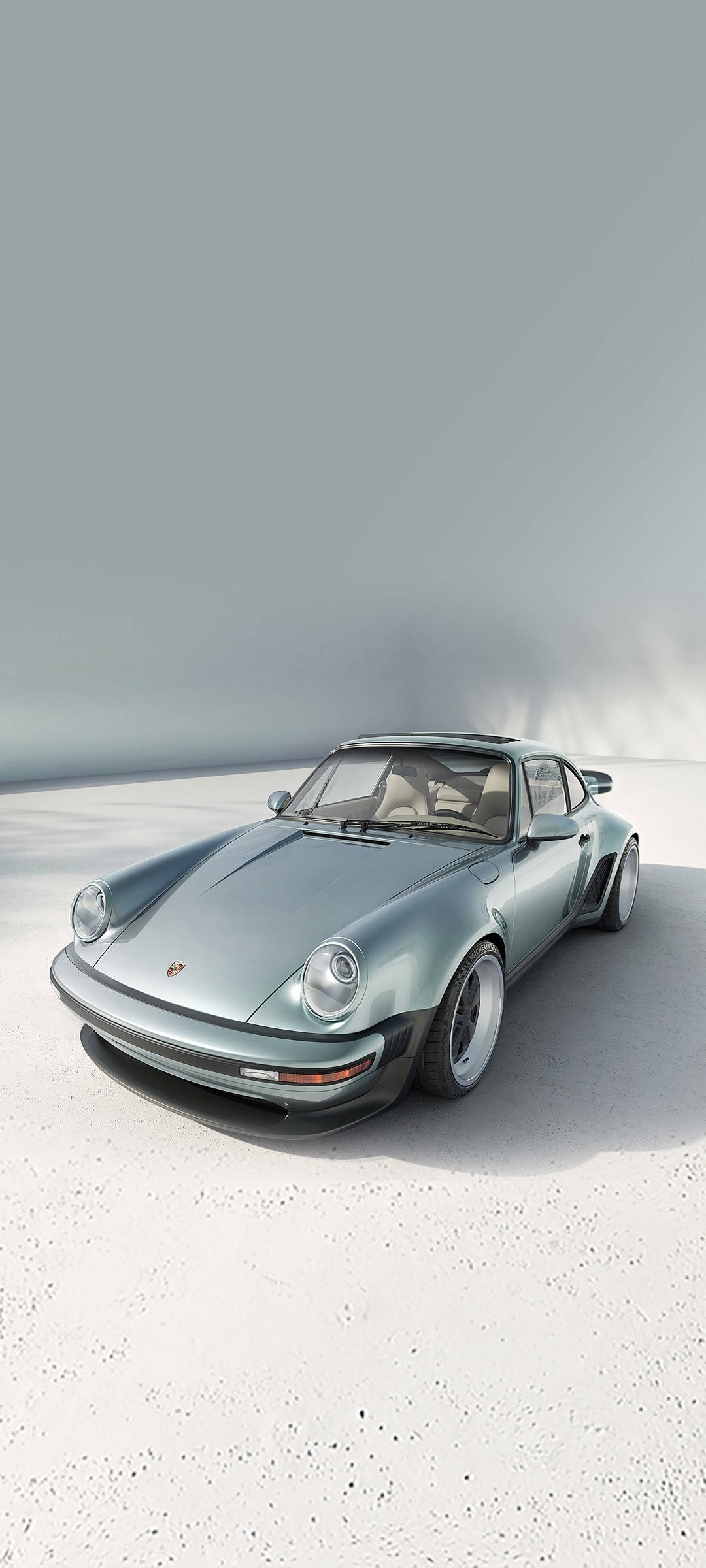 Серебристый Porsche 911 Обои