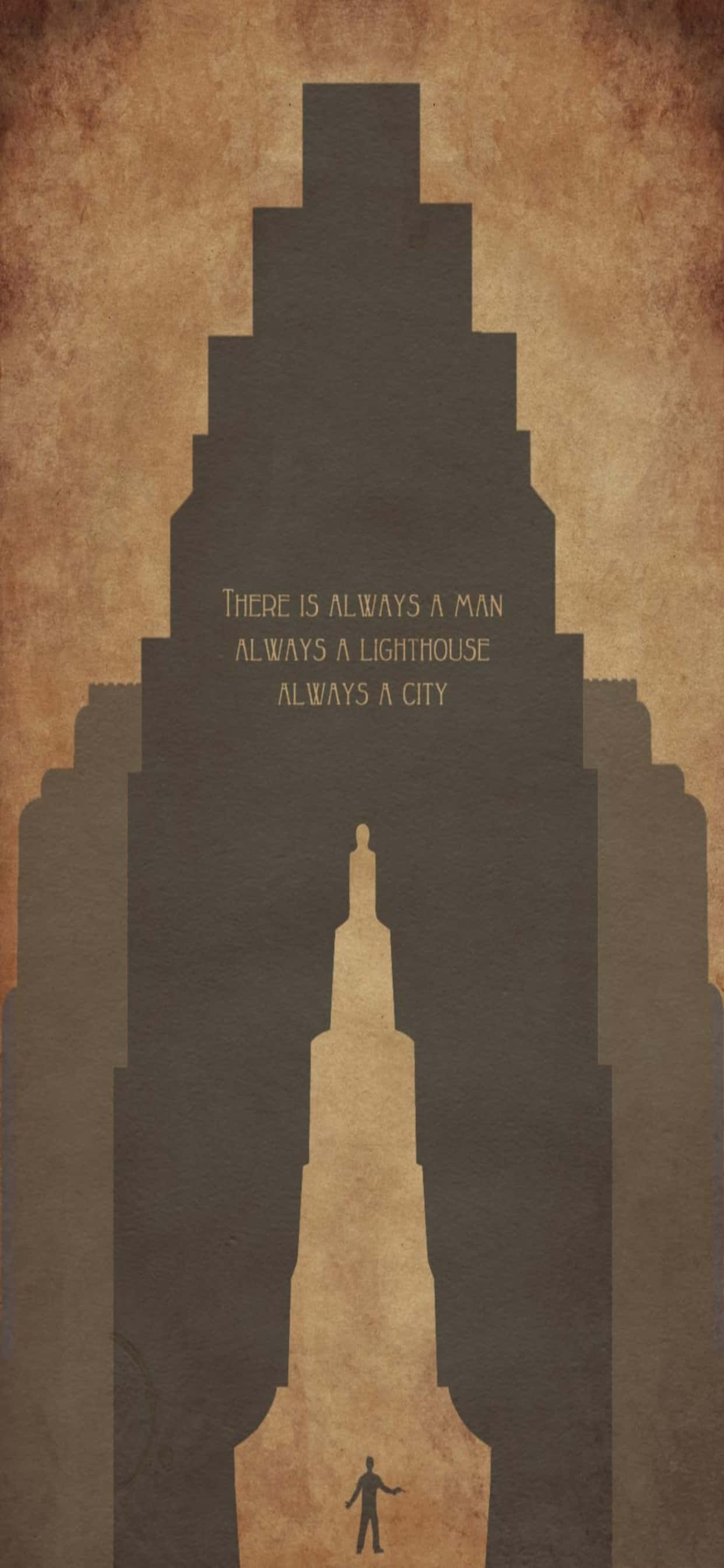 Силуэт здания iPhone Xs Max Bioshock Infinite Background Обои
