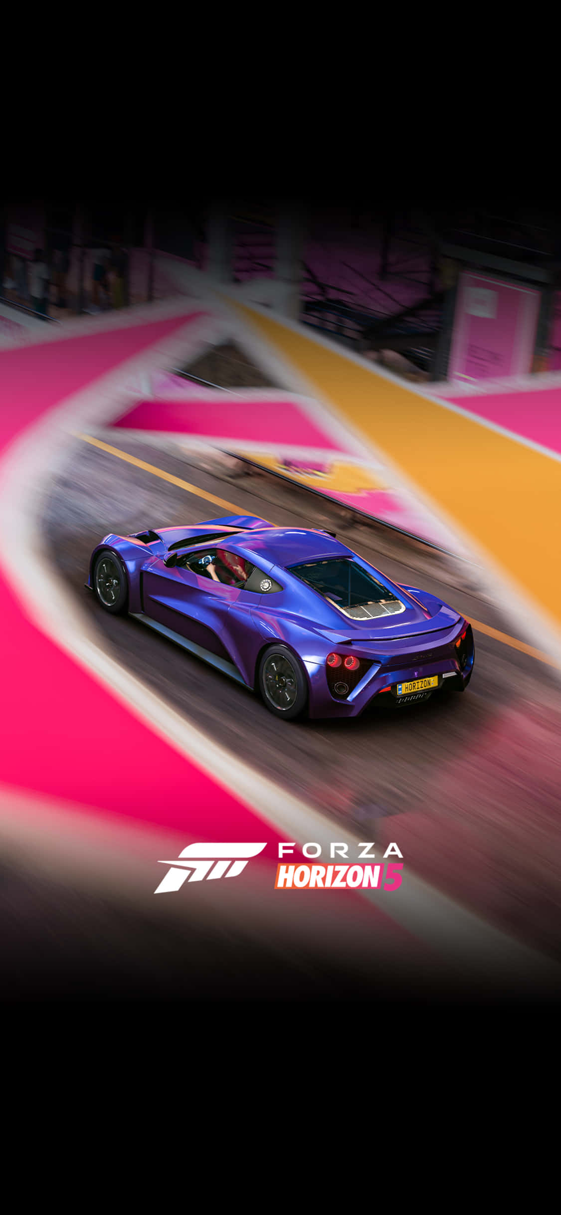 Синий Zenvo iPhone X Forza Motorsport 7 — фон Обои