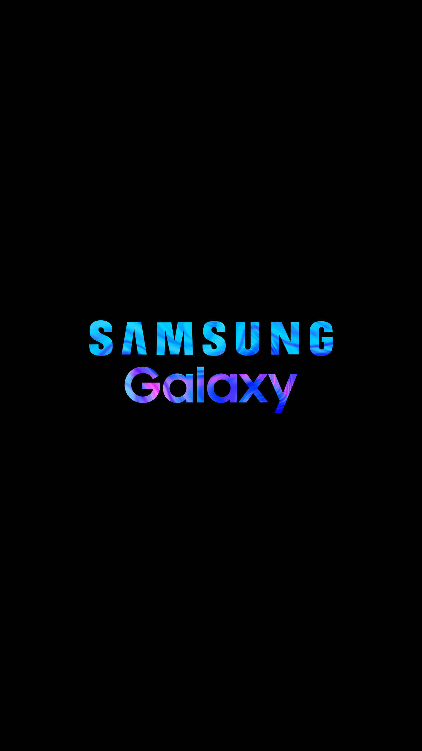 Синий и фиолетовый логотип Samsung Galaxy Обои