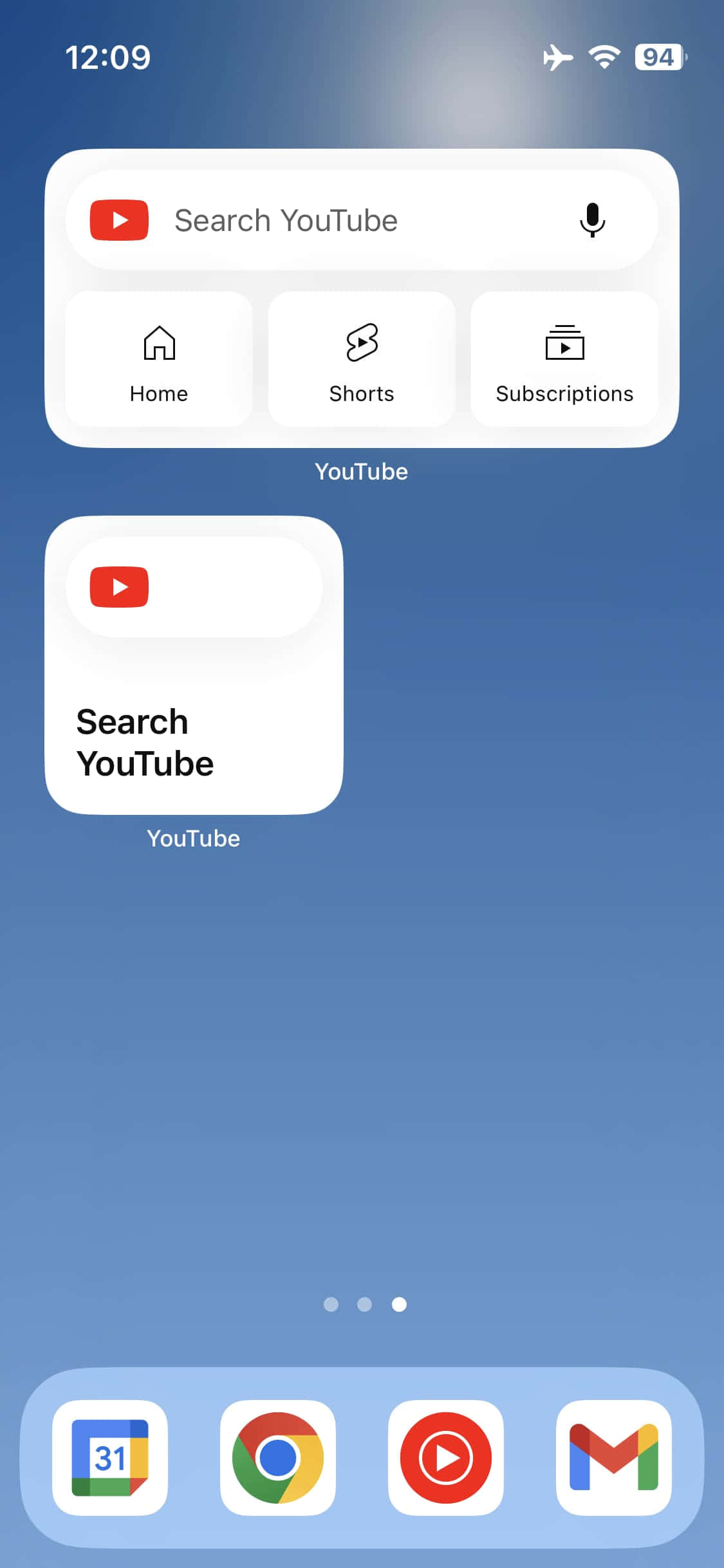 скриншот строки поиска YouTube Обои