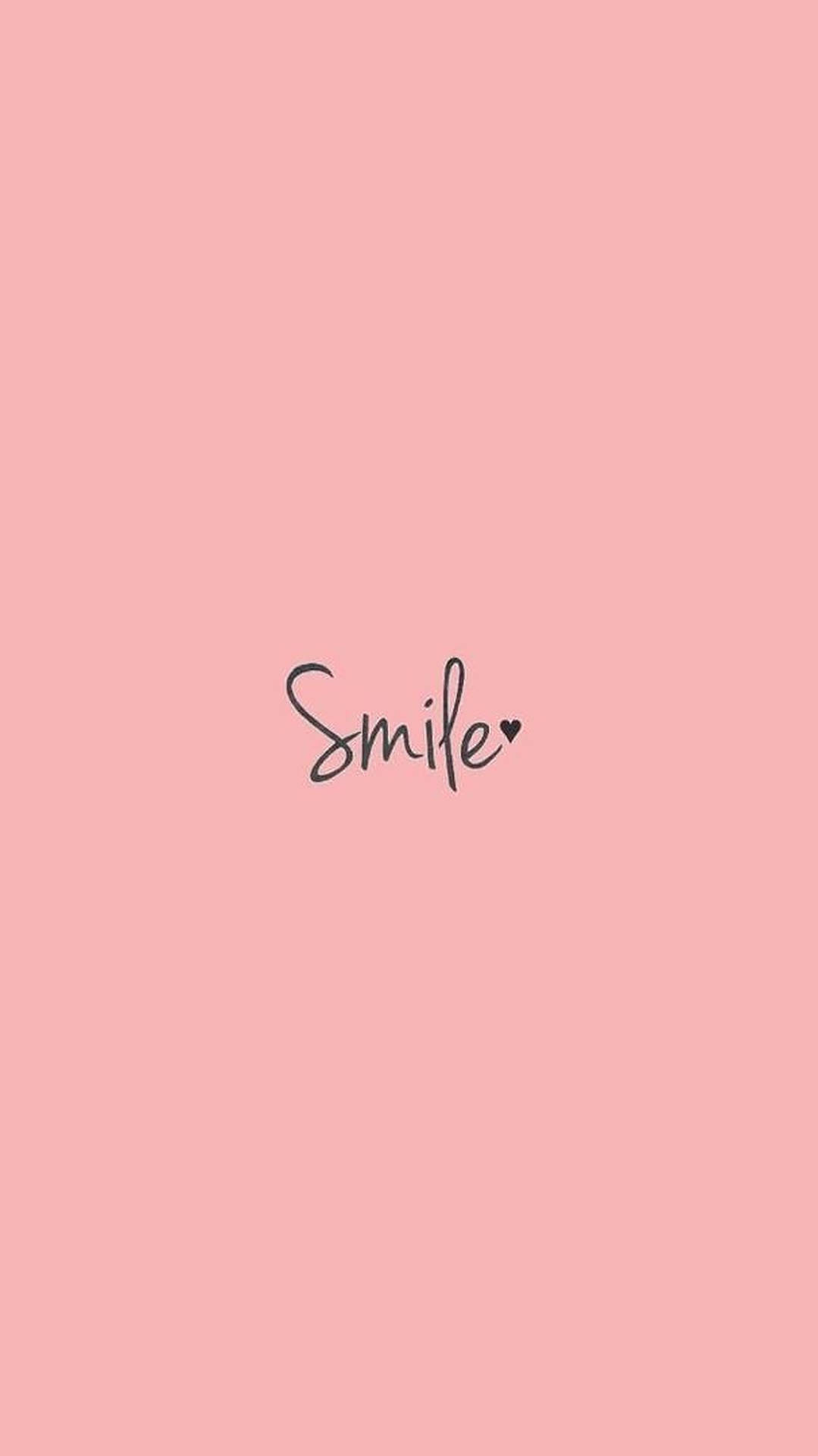 Обои с эстетичным словом Smile