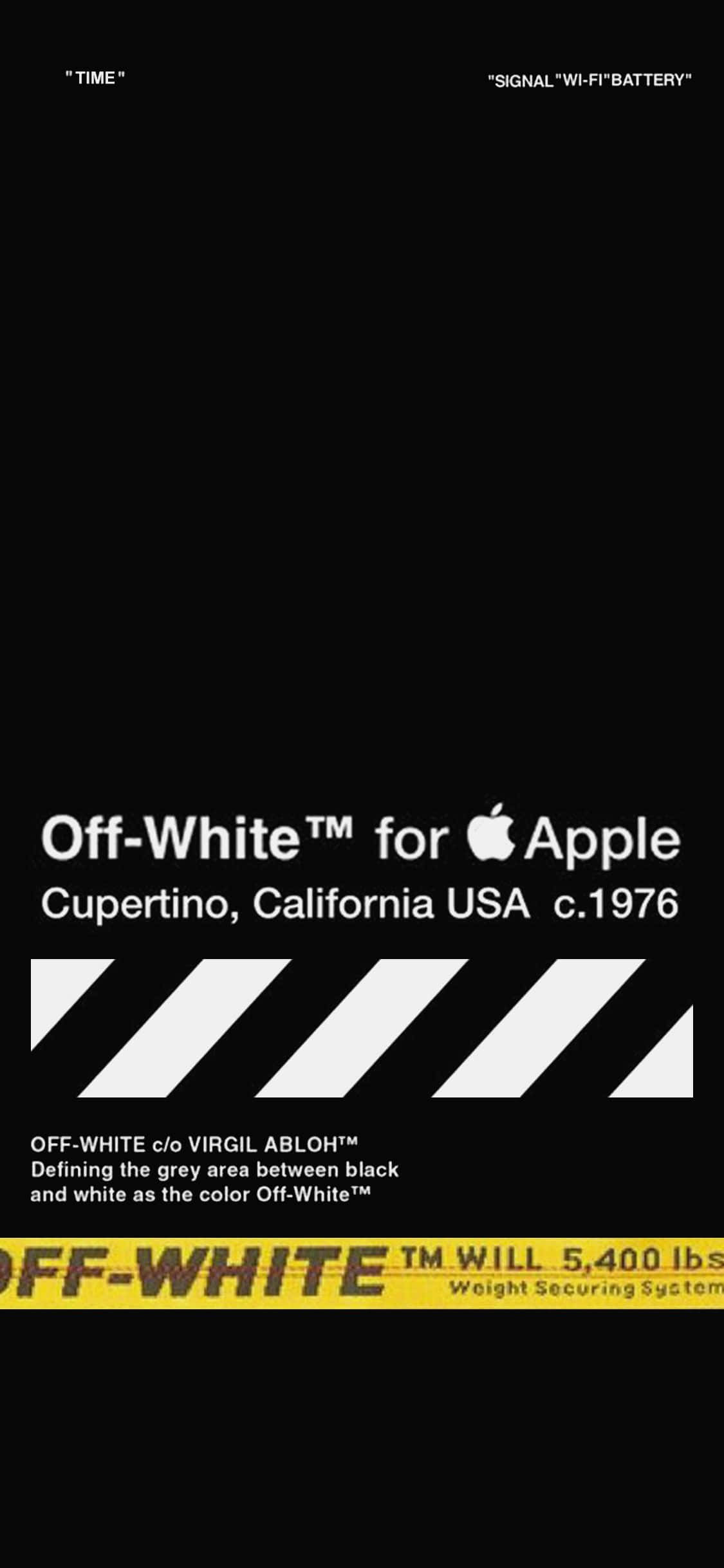 Совершенно новый Off White iPhone 11 с его стильным и современным дизайном Обои