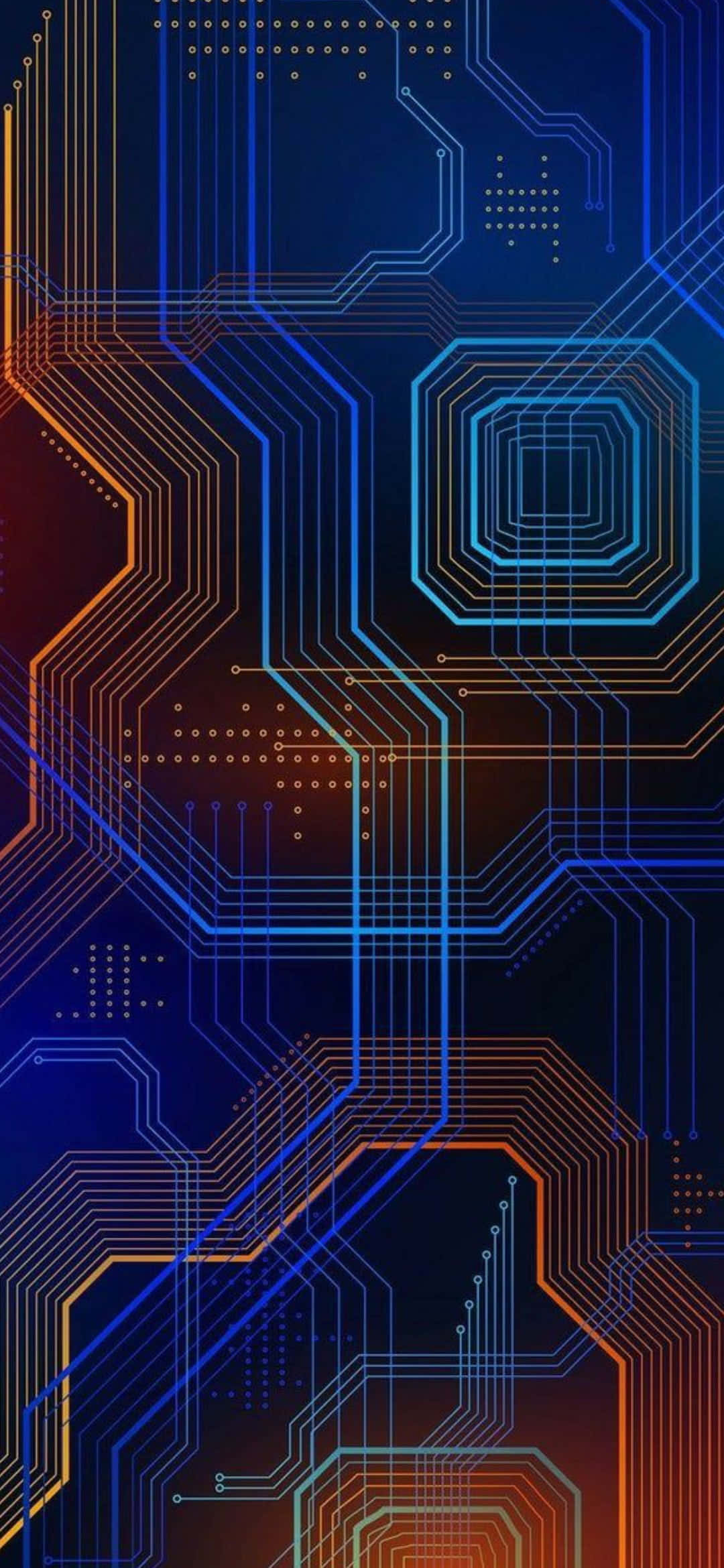 Современный технологичный фон Обои