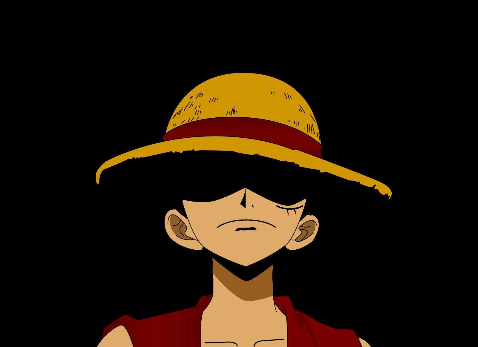 Фанатские обои One Piece с Манки Д. Луффи