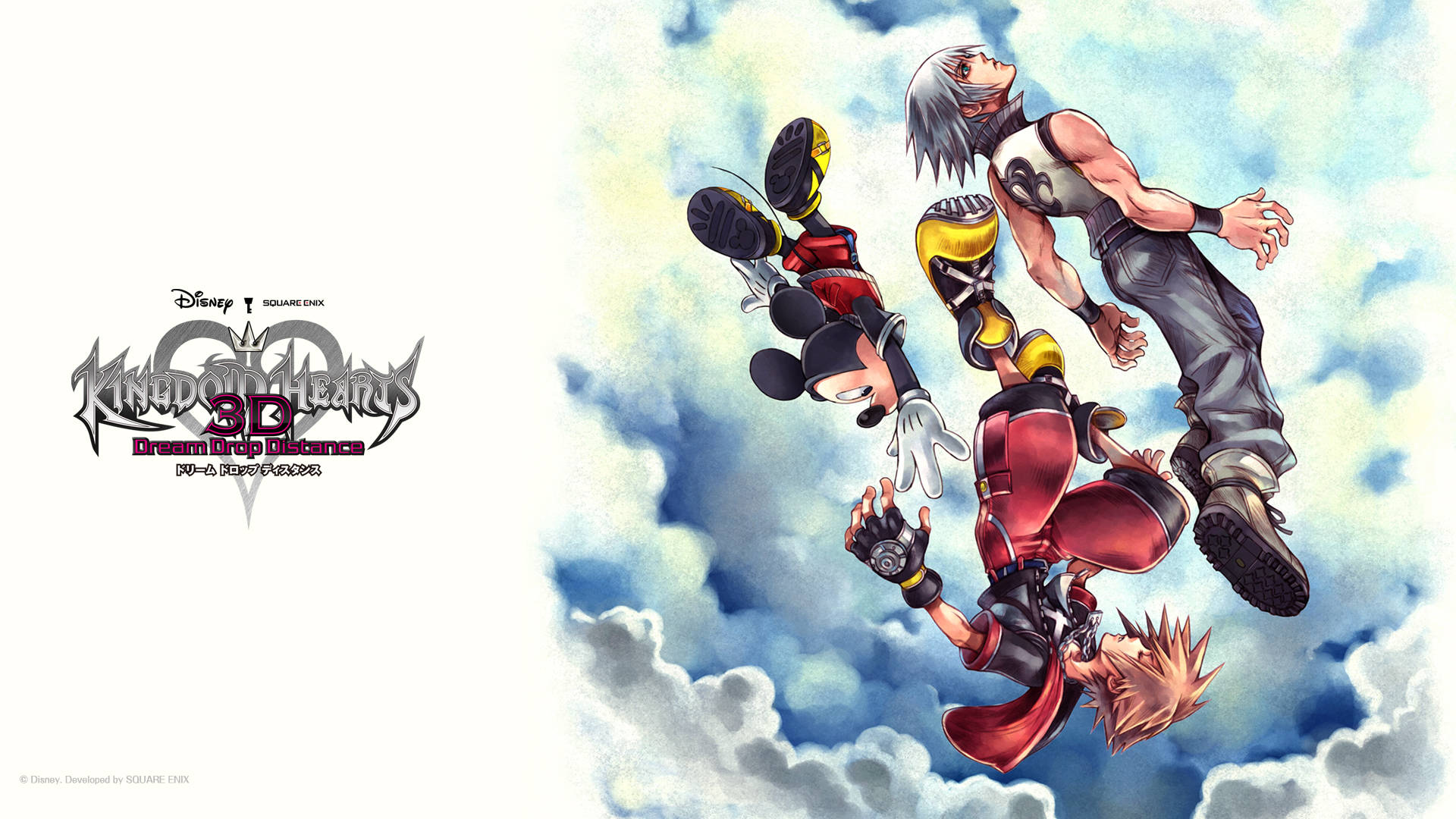 Сора с логотипом Kingdom Hearts — Аниме гиф Обои