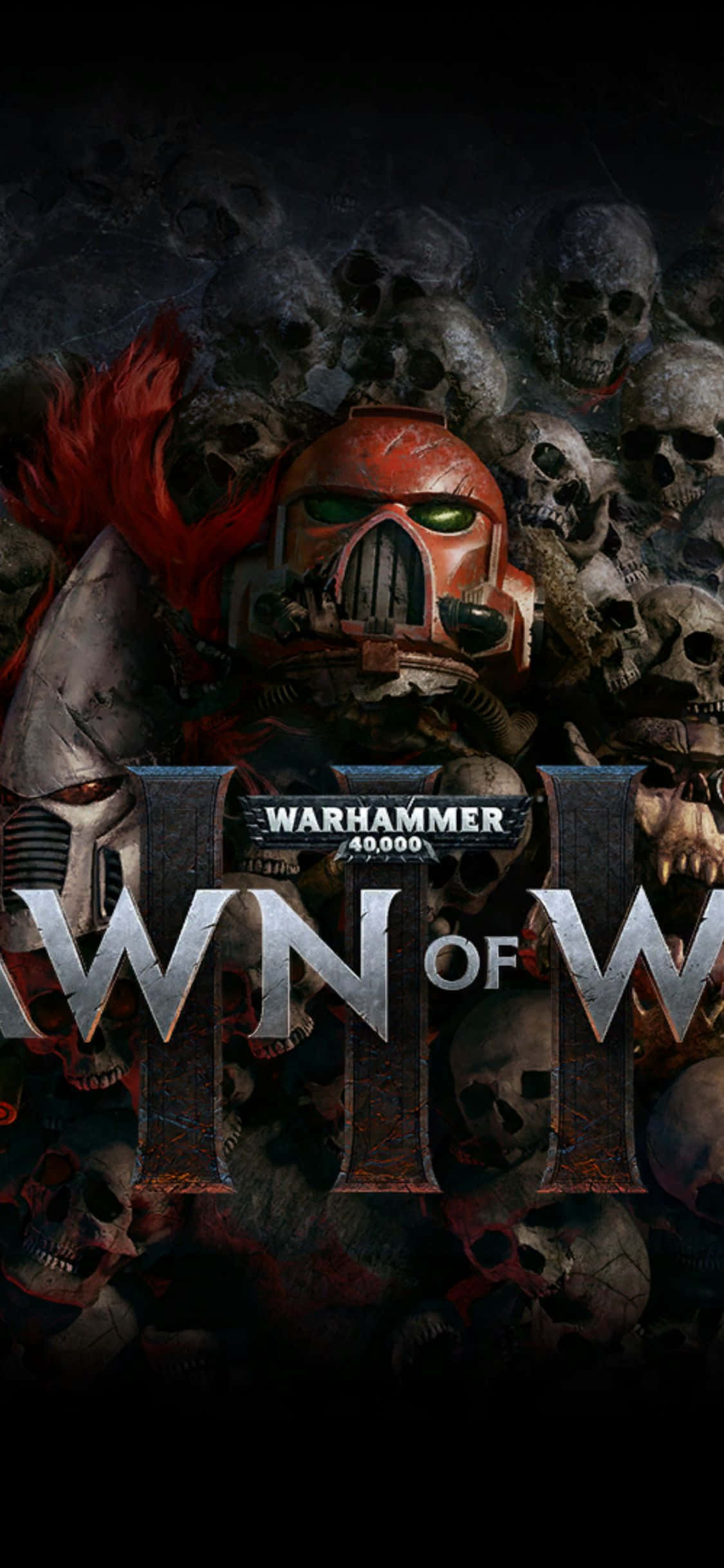 Сцена из игры Dawn of War III на iPhone Xs Обои