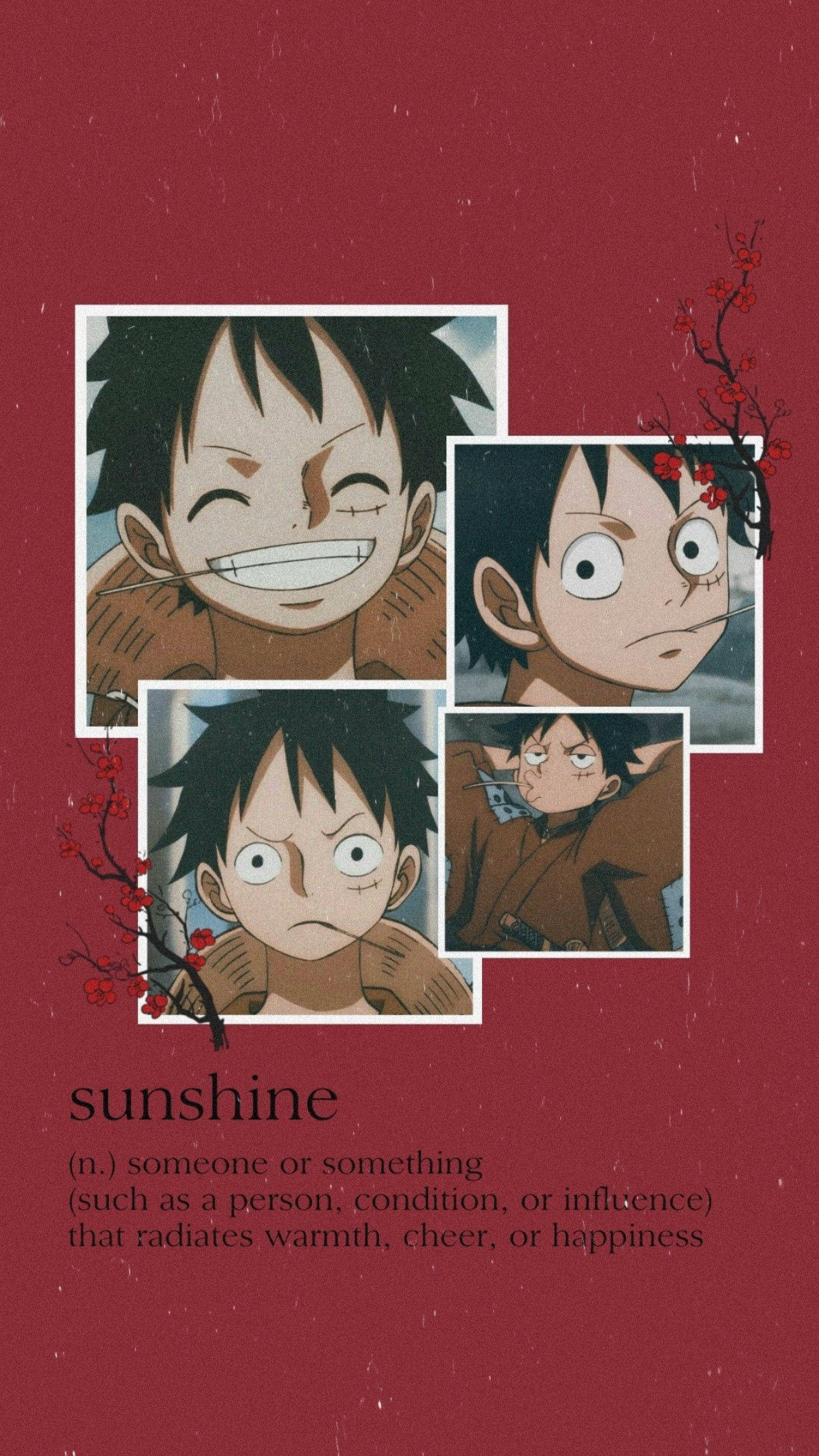 Счастливый Луффи Эстетика One Piece Обои
