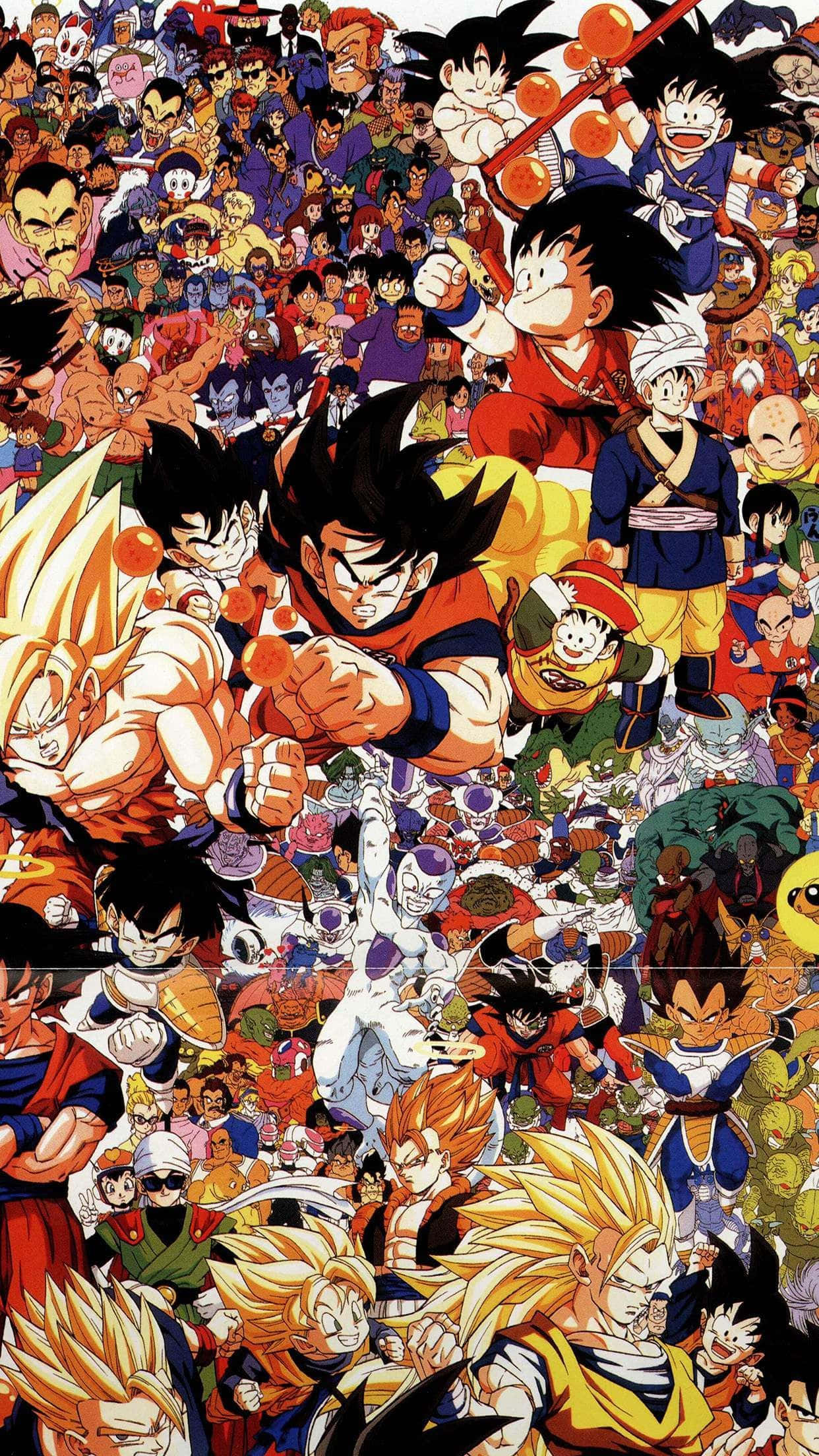 Тема для экрана телефона Dragon Ball Z Обои