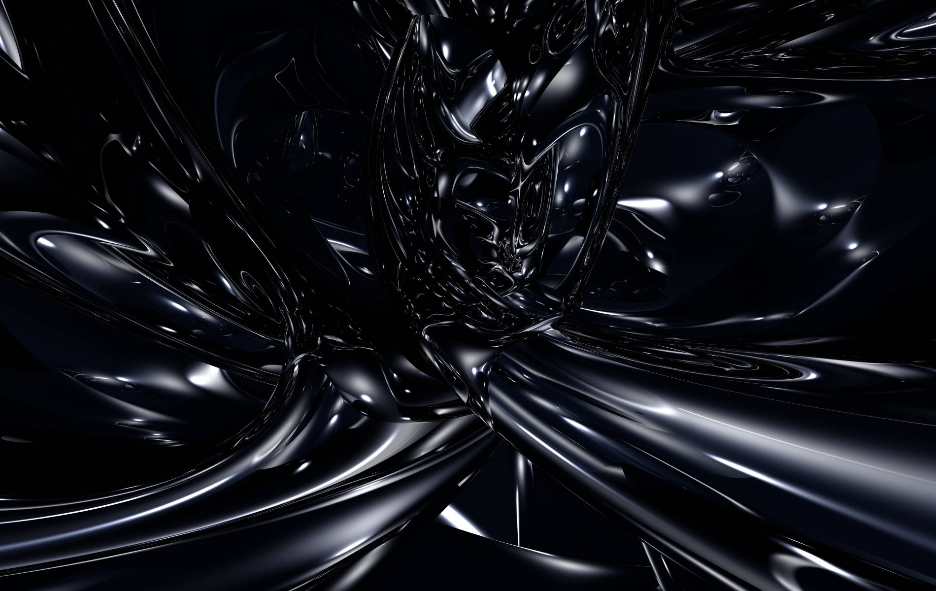 Обои с темным 3D абстрактом