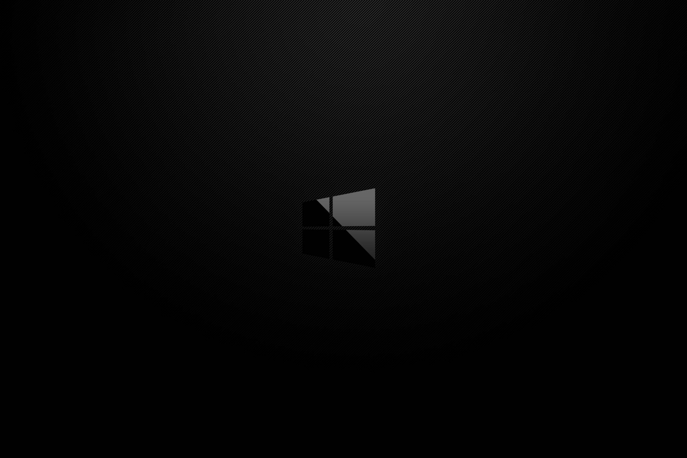 Темный минималистичный логотип Windows Обои