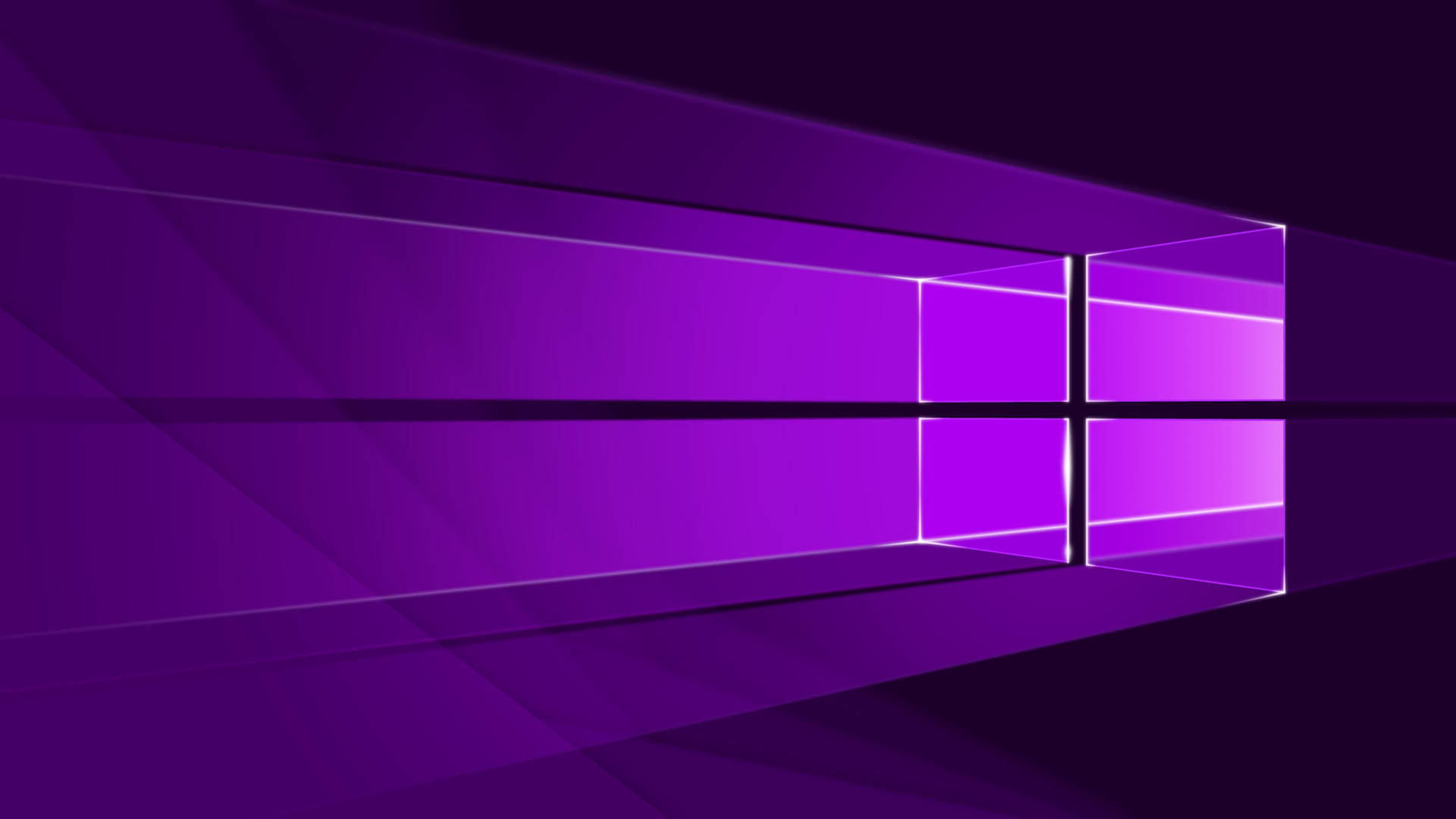 Темный неоновый фиолетовый логотип Windows