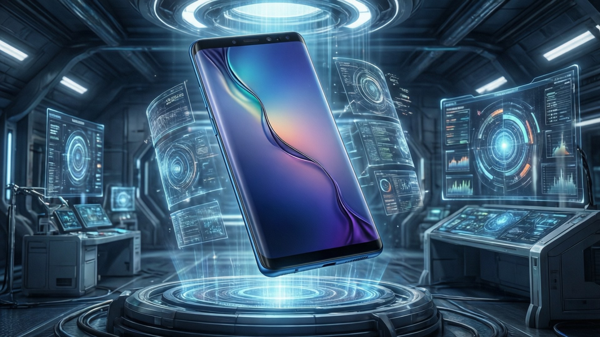Техно-лаборатория Galaxy S10 Обои