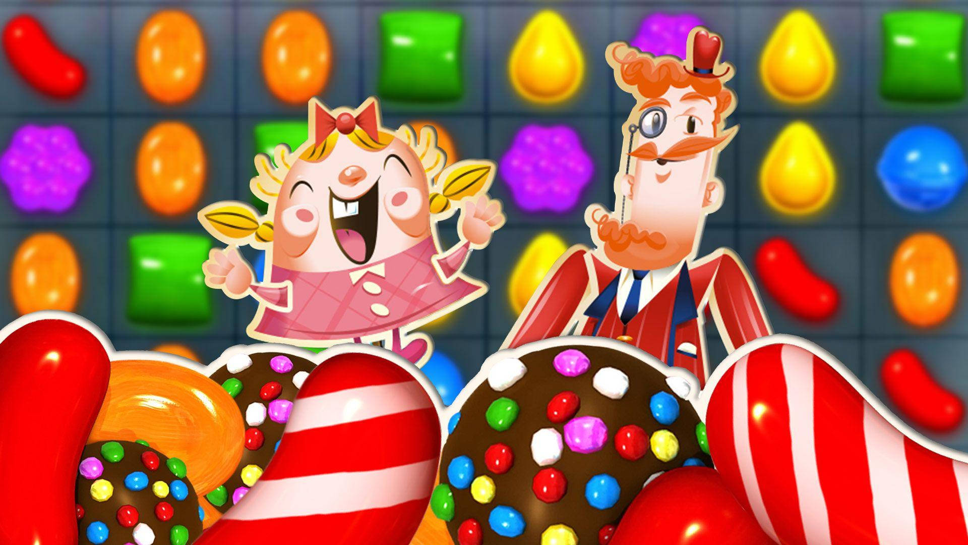 Тиффи и мистер Тоффи из игры Candy Crush Saga Обои