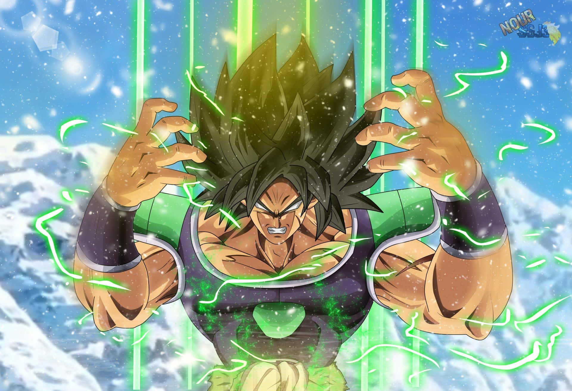 Трио: Гоку, Вегета и Броли шагают вперед в Dragon Ball Super: Броли Обои