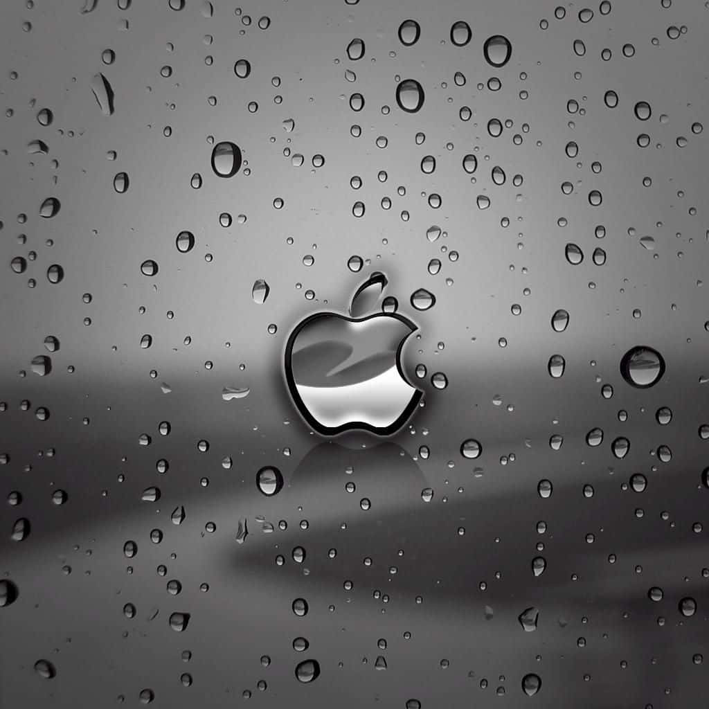 Тёмный милый логотип Apple для iPad Обои